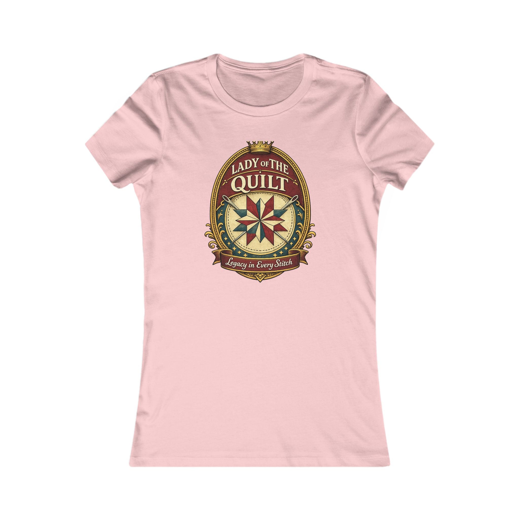 Lady of the Quilt Women's Tee – "Measured, Cut, Perfect" Quilting Shirt