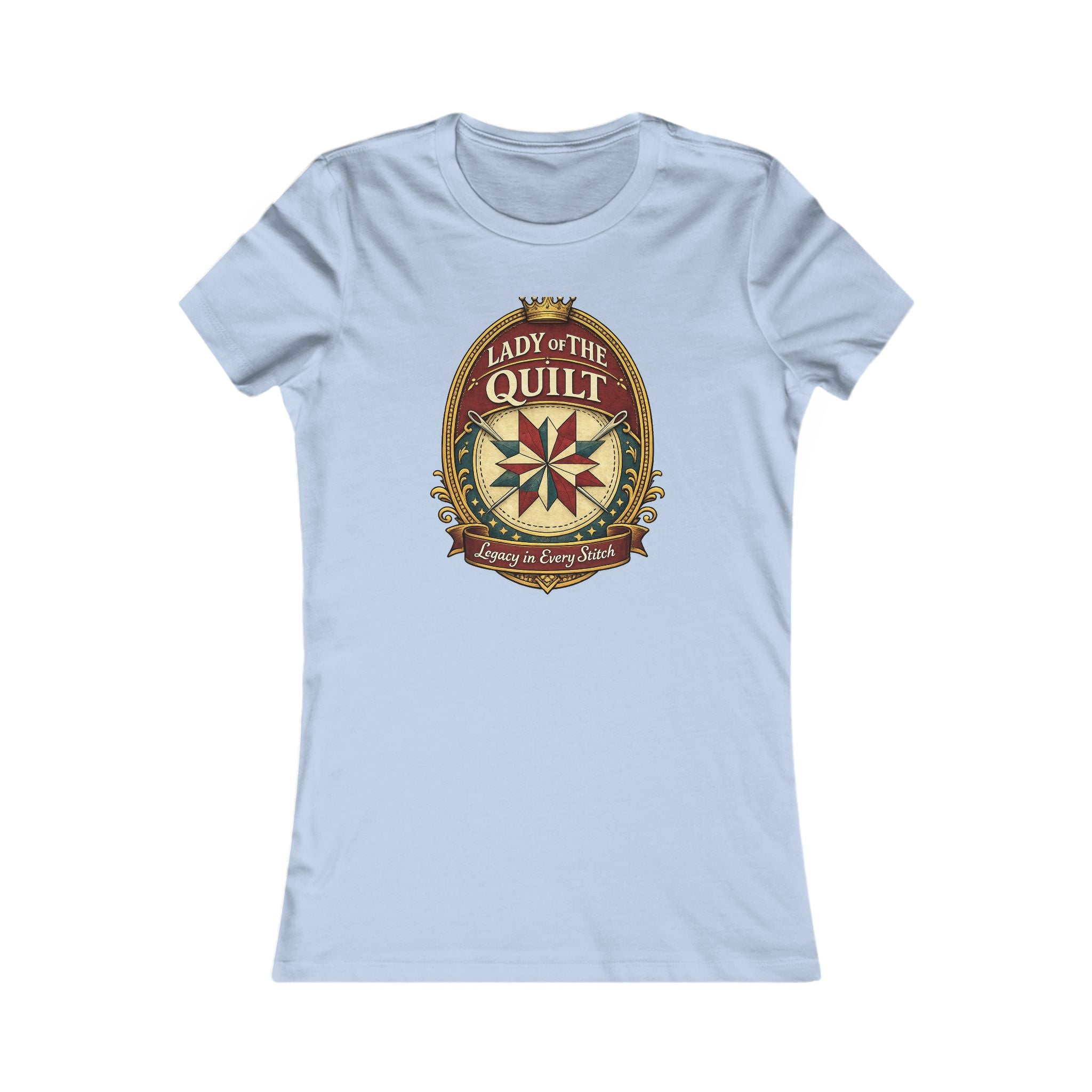 Lady of the Quilt Women's Tee – "Measured, Cut, Perfect" Quilting Shirt