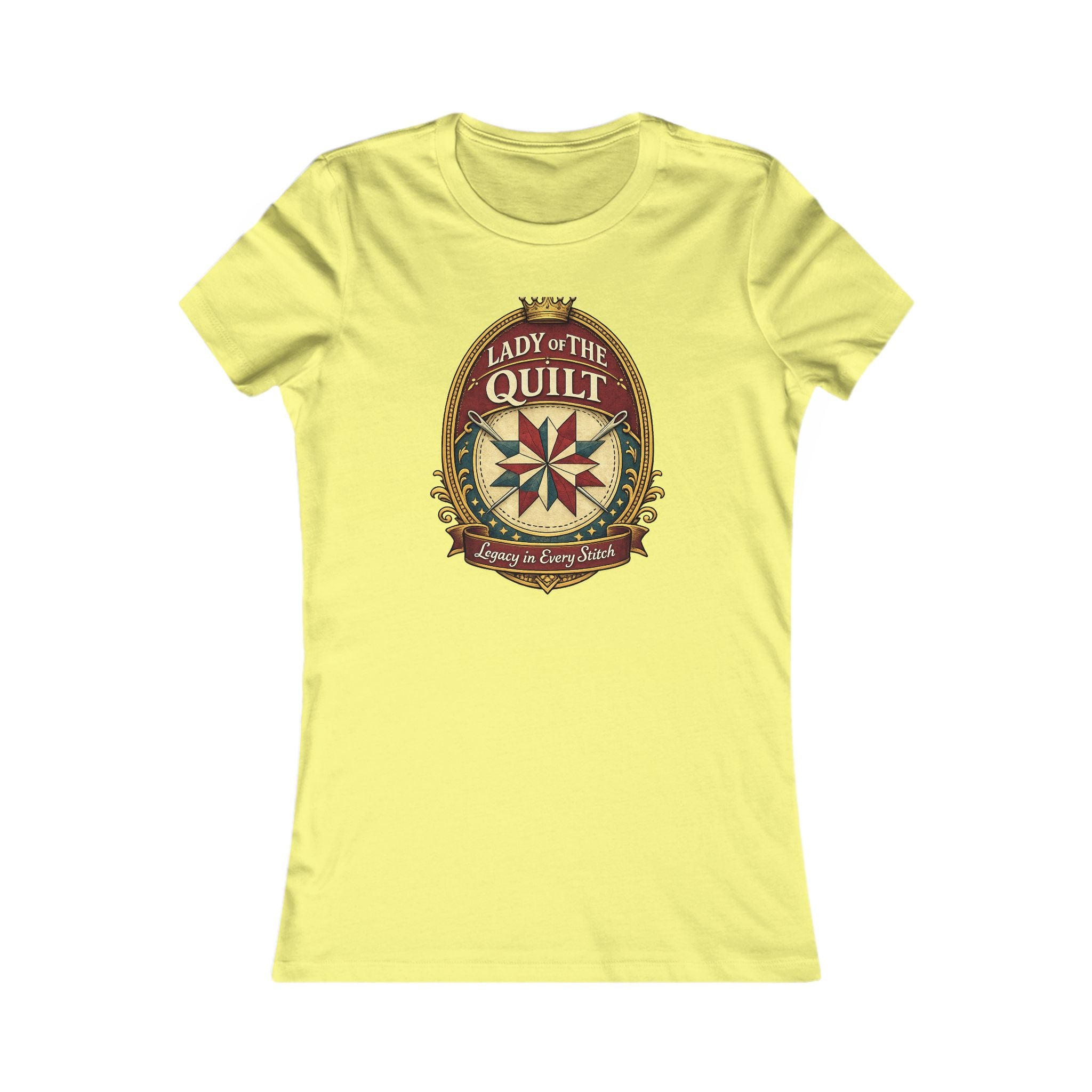 Lady of the Quilt Women's Tee – "Measured, Cut, Perfect" Quilting Shirt