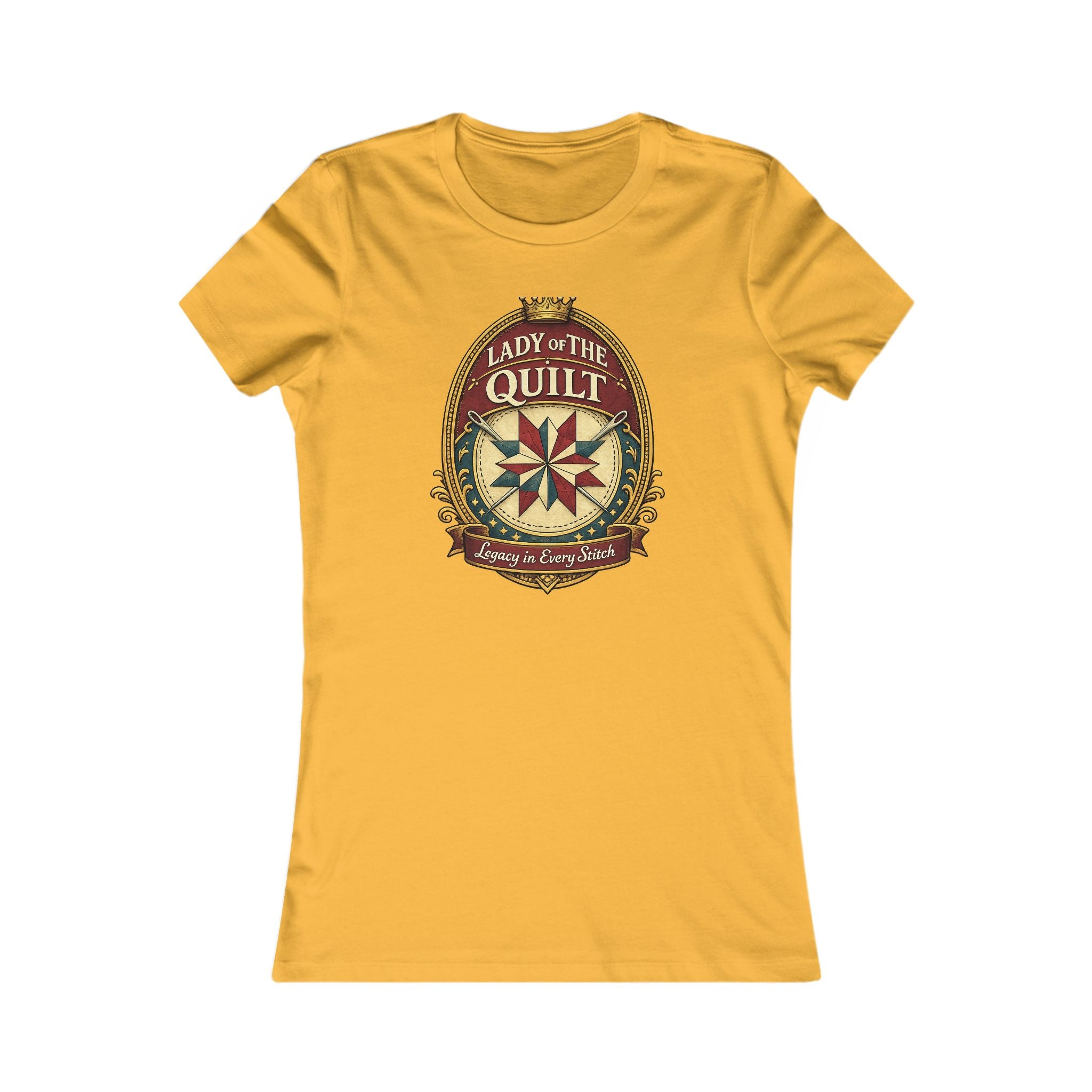Lady of the Quilt Women's Tee – "Measured, Cut, Perfect" Quilting Shirt