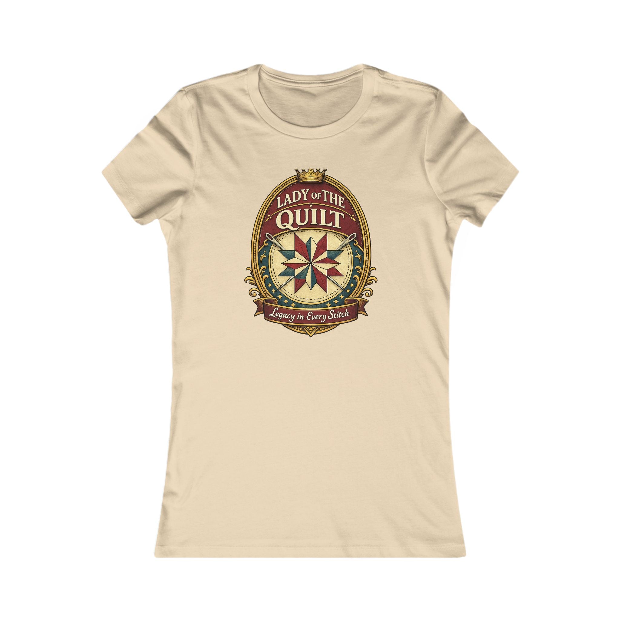 Lady of the Quilt Women's Tee – "Measured, Cut, Perfect" Quilting Shirt