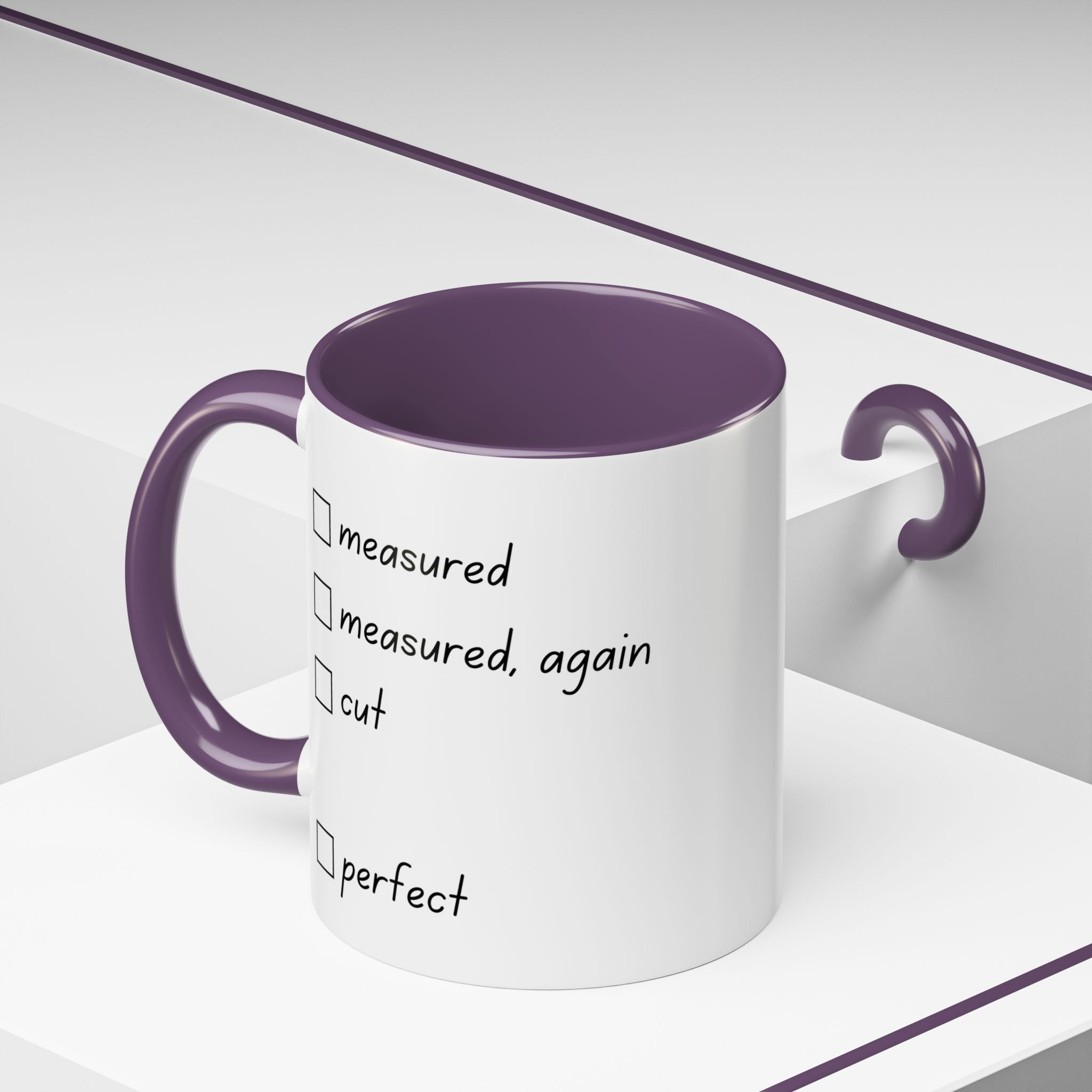Lady of the Quilt Accent Coffee Mug — 'Legacy in Every Stitch' Quilting Gift