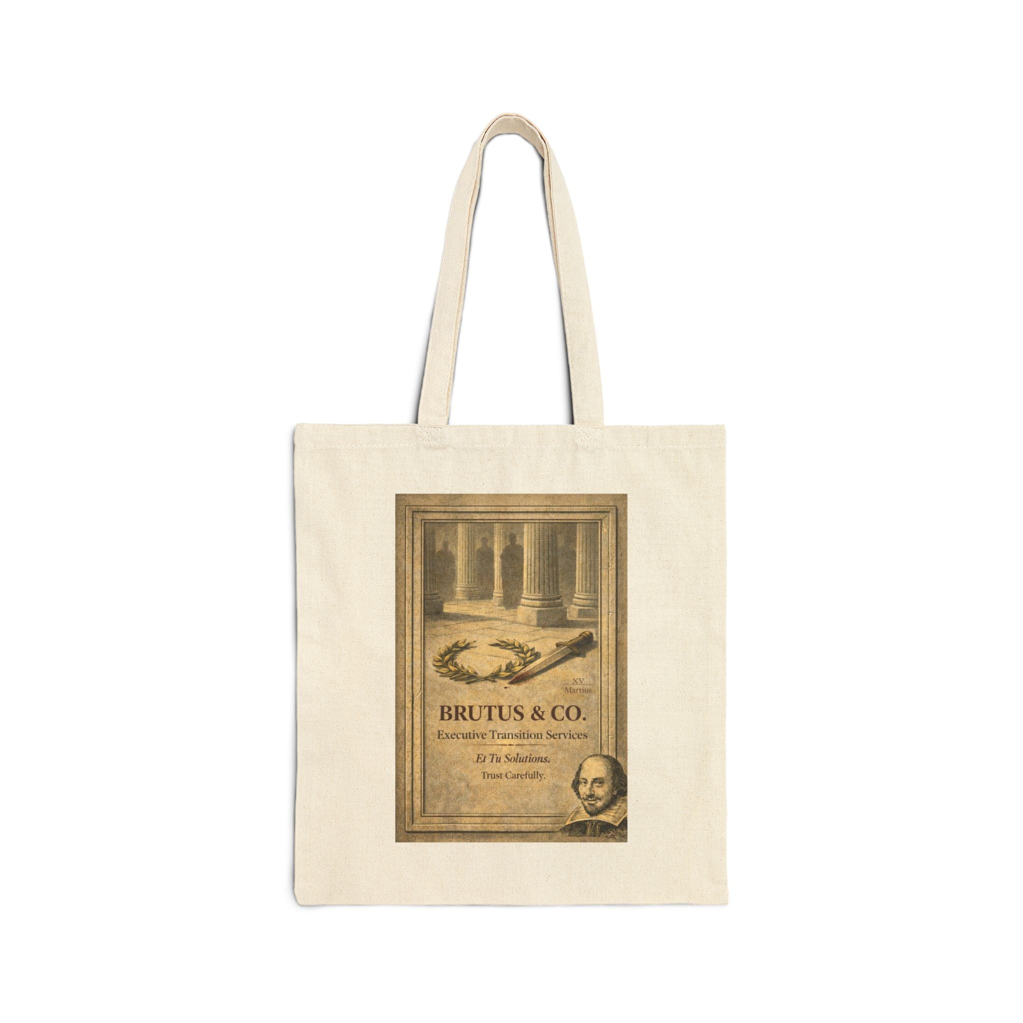 Brutus & Co. Canvas Carry-All -- Vintage Literary Humor