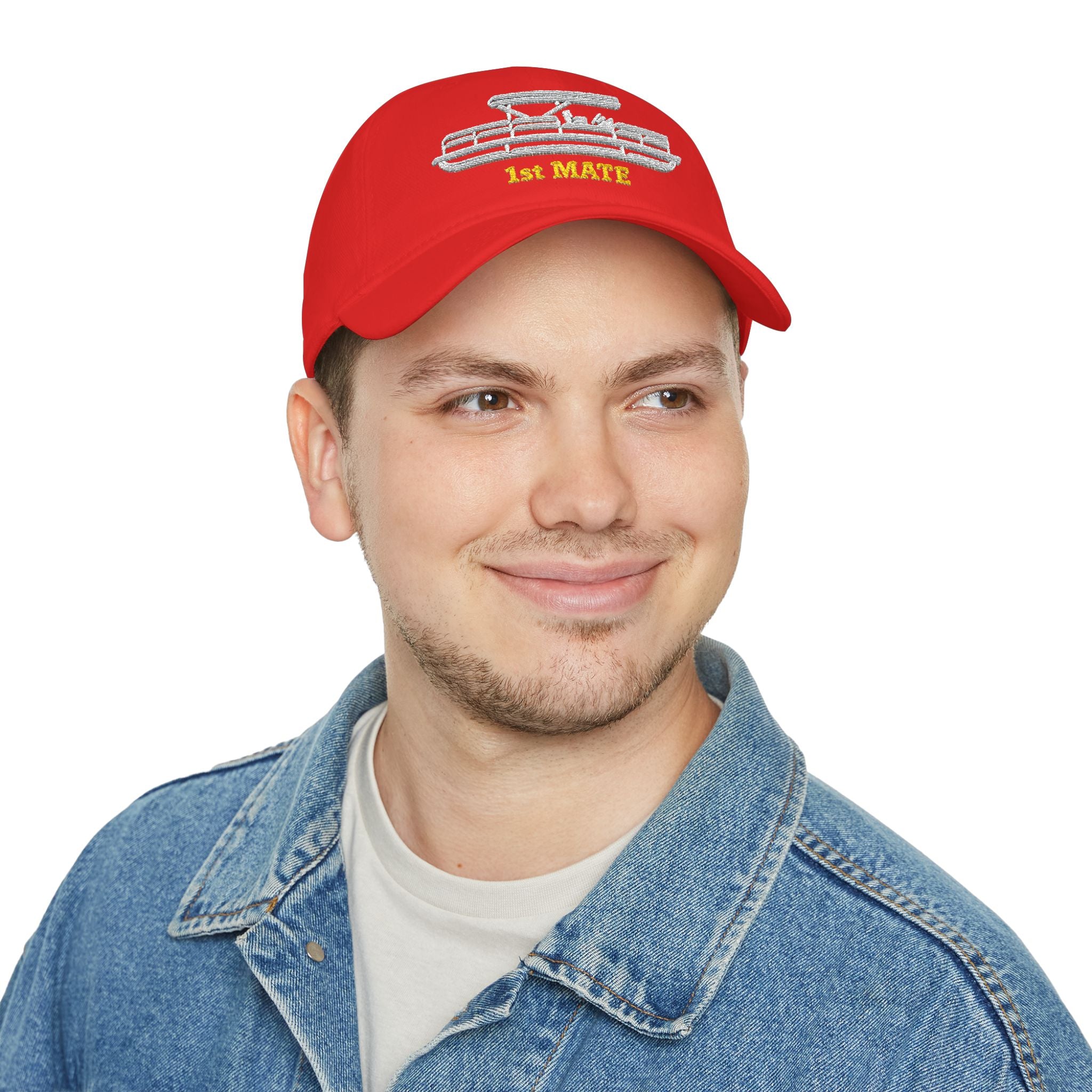Pontoon Boat 1st Mate Embroidered Low Profile Baseball Cap