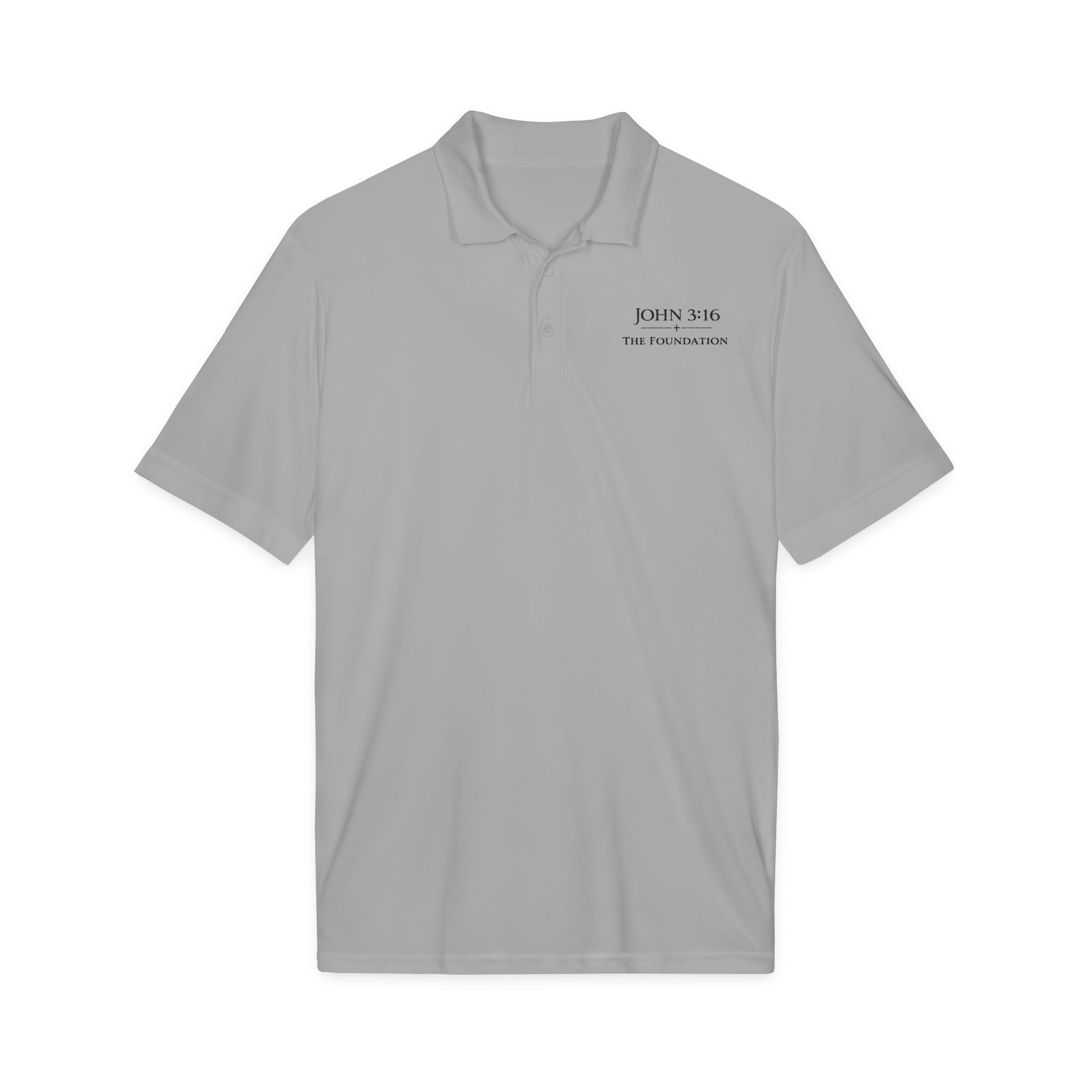 John 3:16 — Embroidered Polo   The Foundation Collection (Light colors)