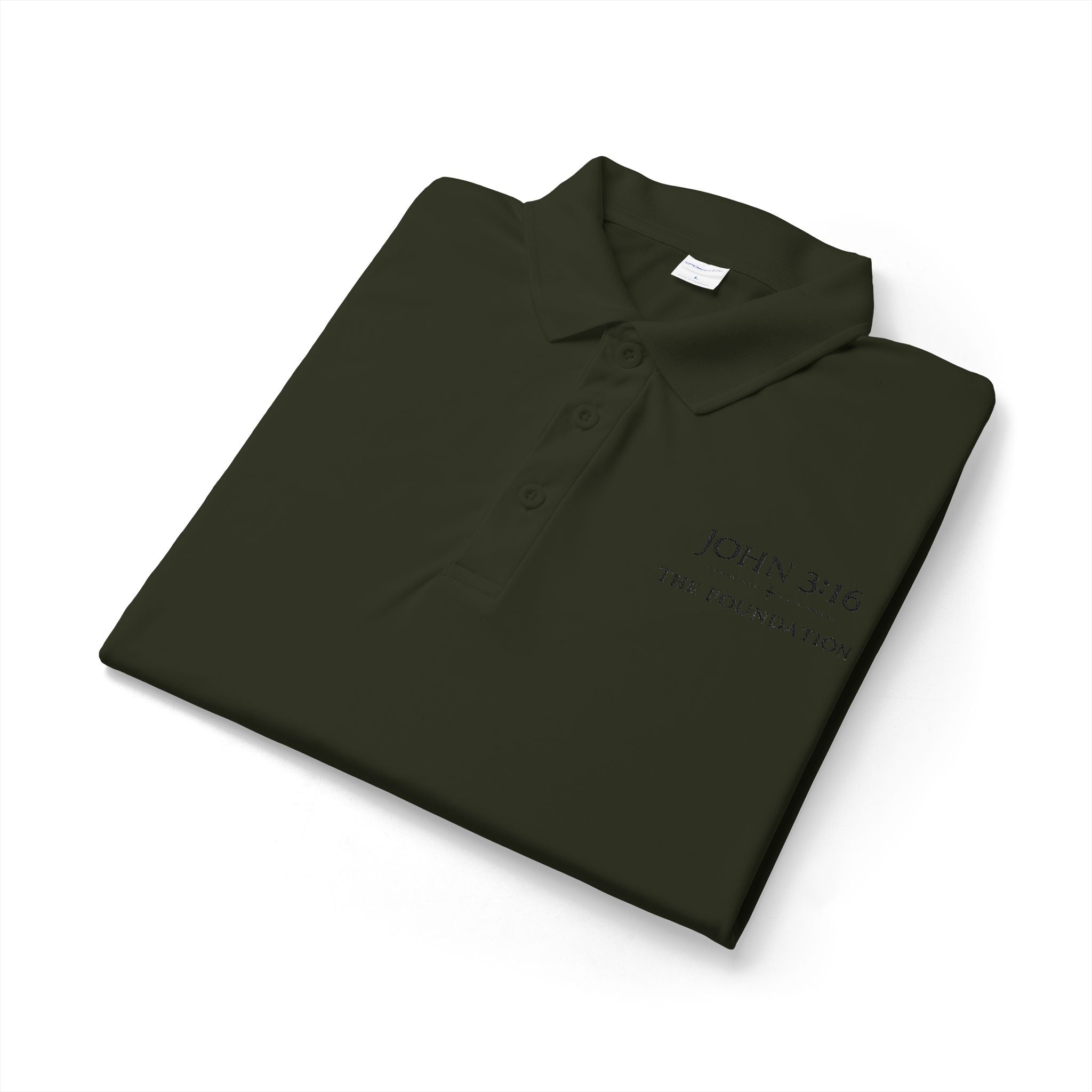 John 3:16 — Embroidered Polo   The Foundation Collection (Light colors)