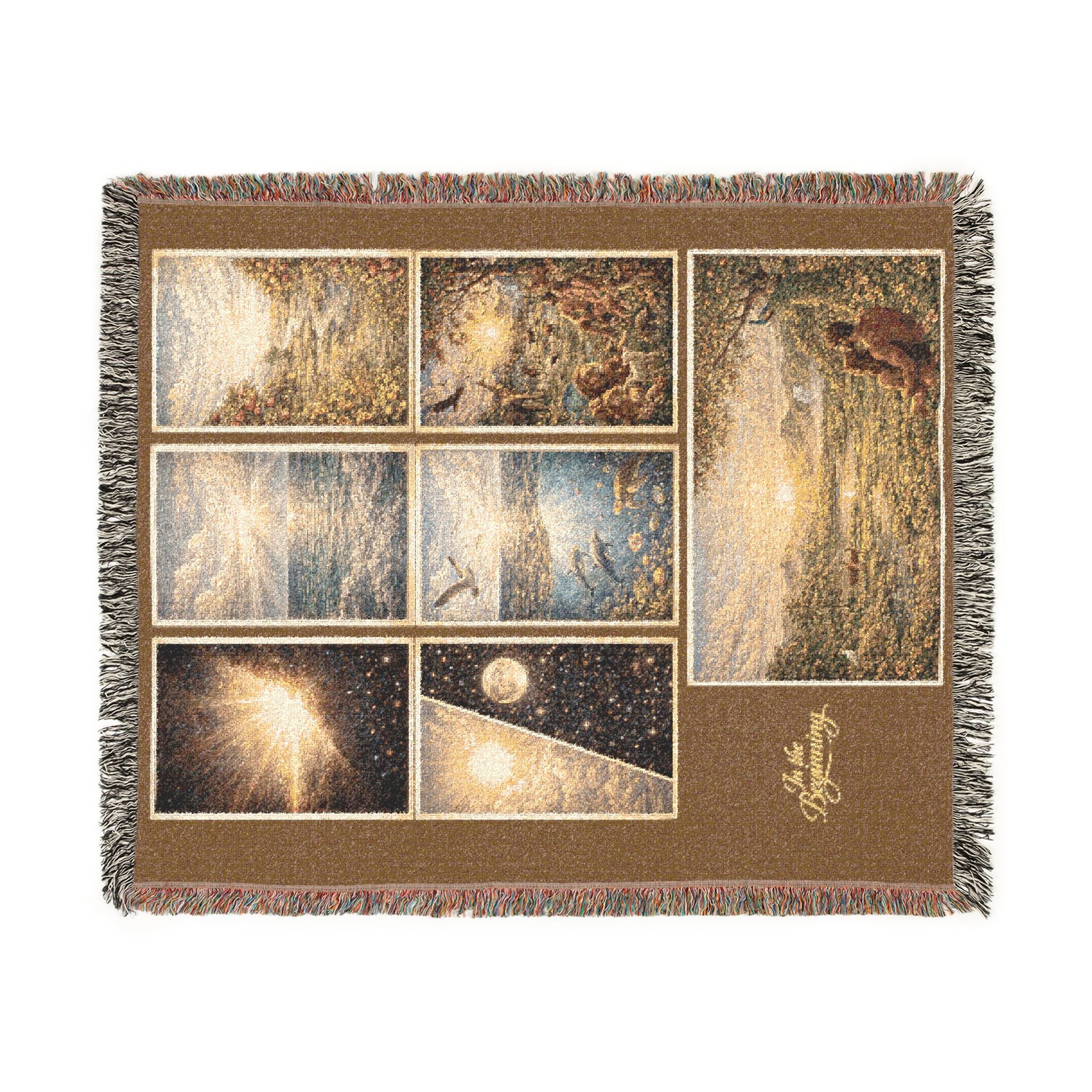 In the Beginning — Genesis Creation Tapestry Blanket