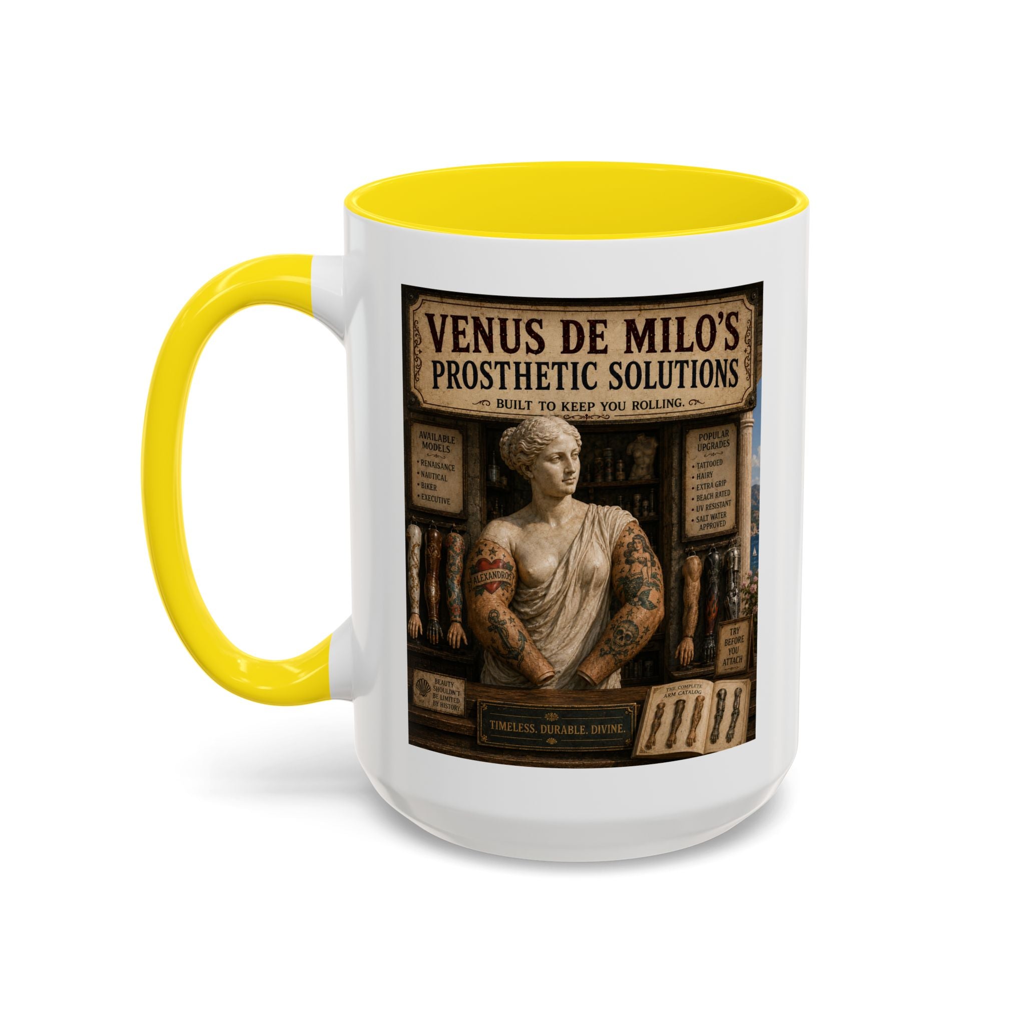 Venus de Milo’s Prosthetic Solutions Mug -- From the Road Scholar Society