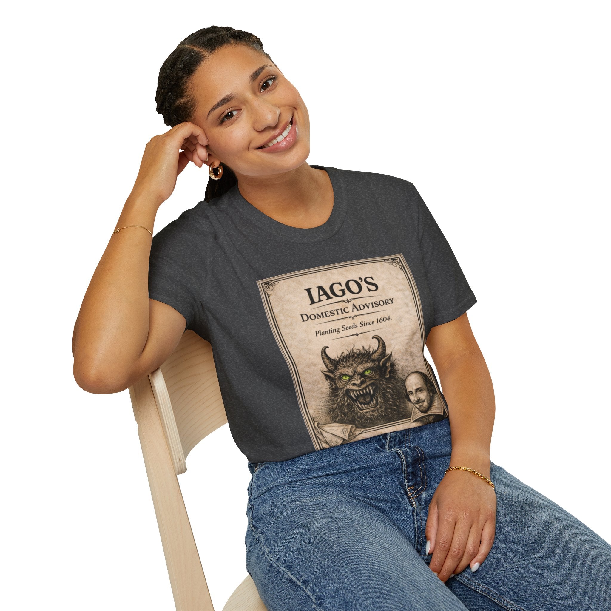 Iago’s Domestic Advisory T-Shirt – Vintage Literary Humor Tee