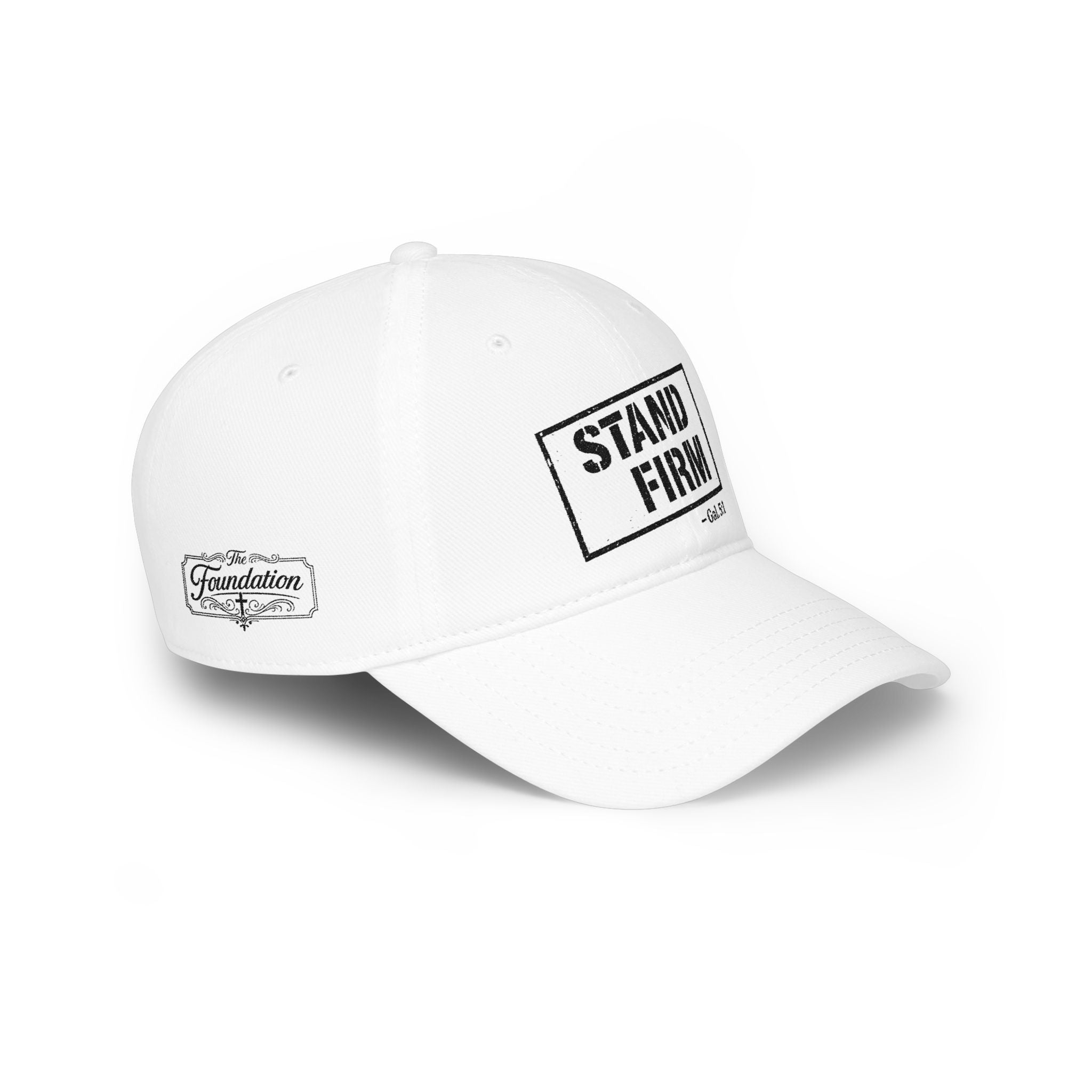 Stand Firm — Galatians 5:1 — Embroidered Cap | The Foundation Collection (Light Colors)