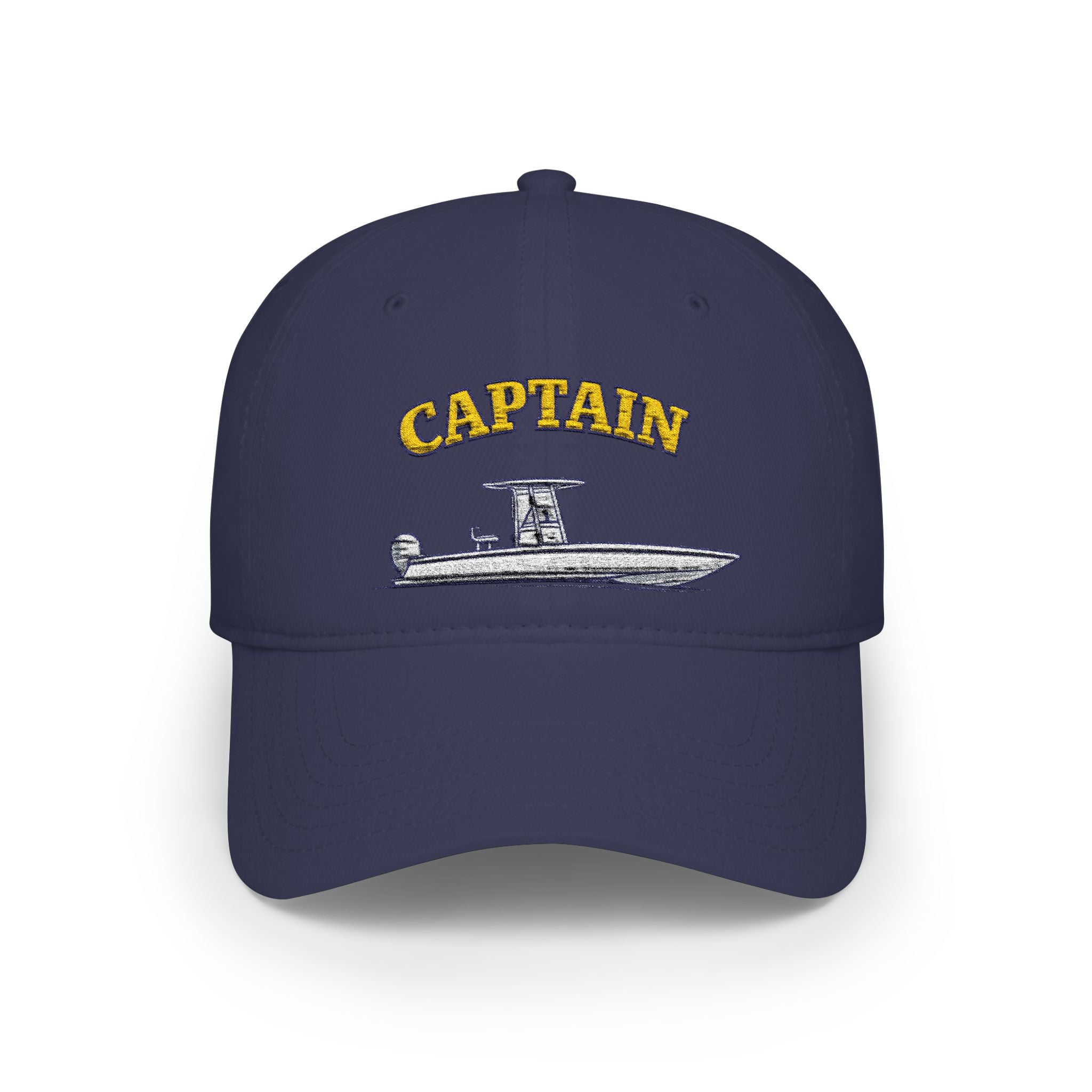 Center Console Captain Hat -- Low Profile Baseball Cap
