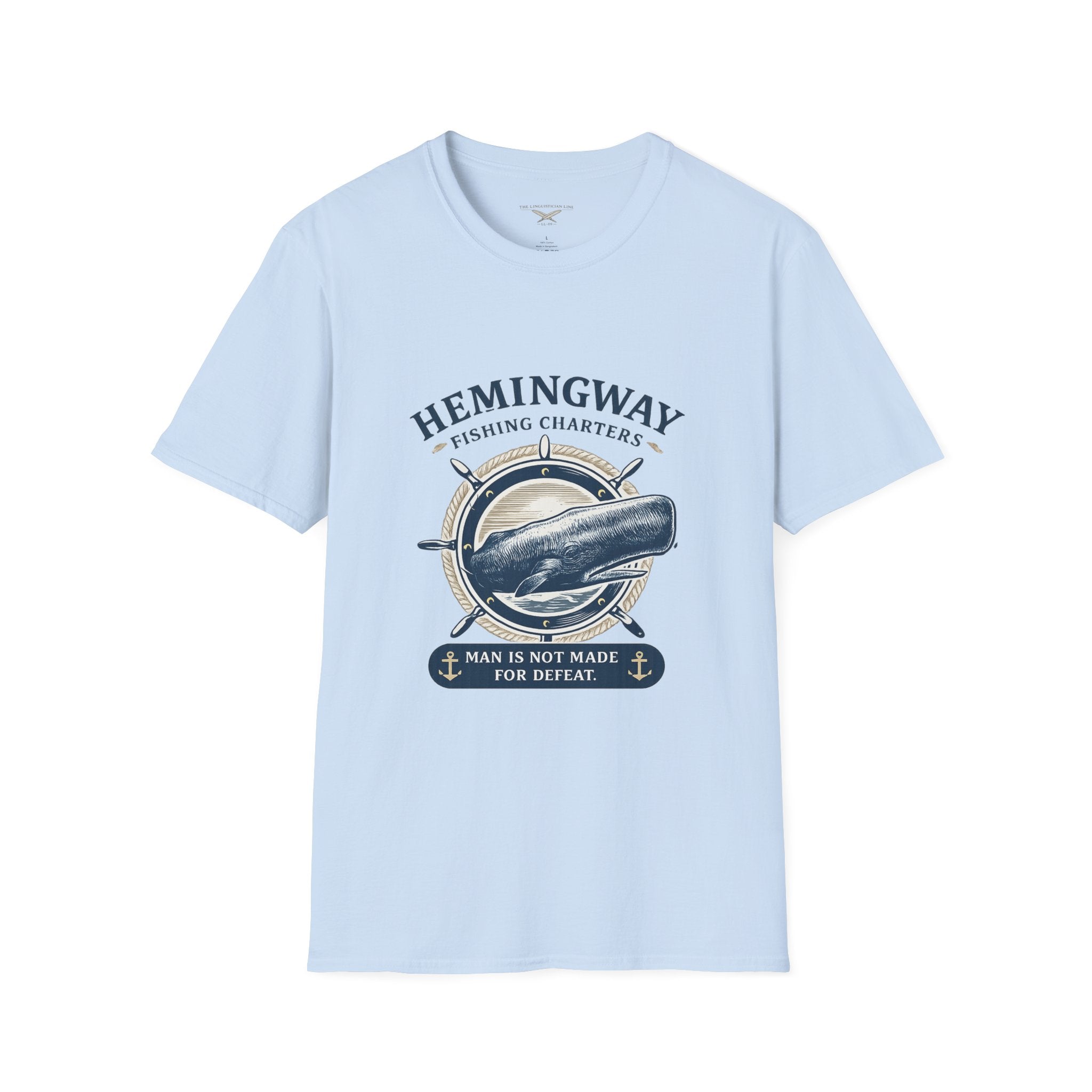 Hemingway Fishing Charters Tee – Vintage Literary Humor Tee
