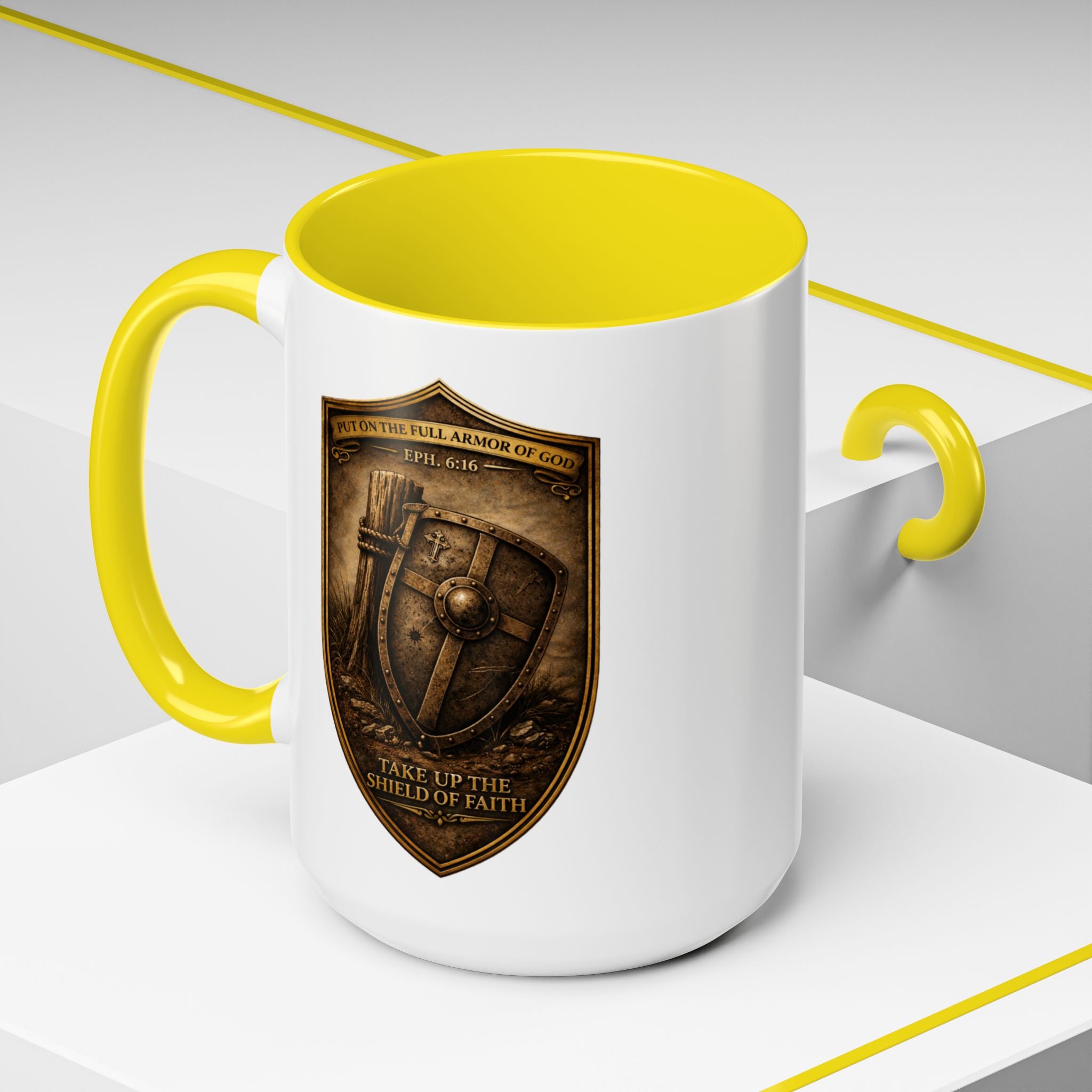 Ephesians 6:16 Coffee Mug — The Foundation Collection (15 oz)