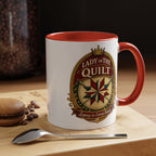 Lady of the Quilt Accent Coffee Mug — 'Legacy in Every Stitch' Quilting Gift