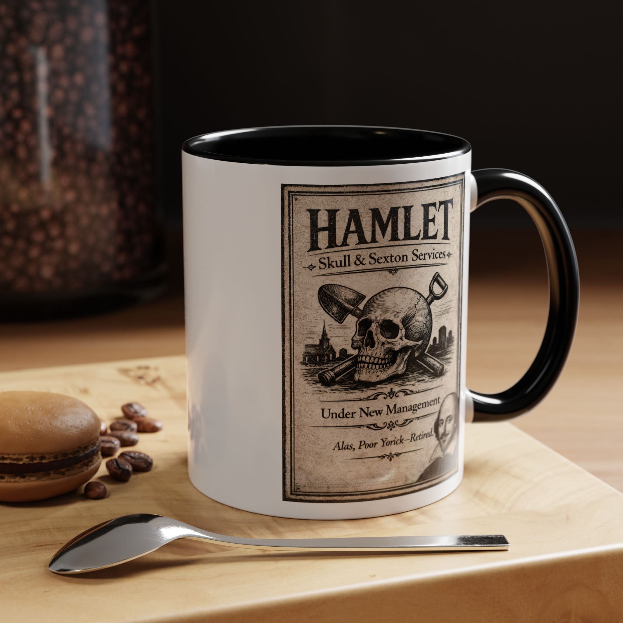 Hamlet Skull & Sexton Mug