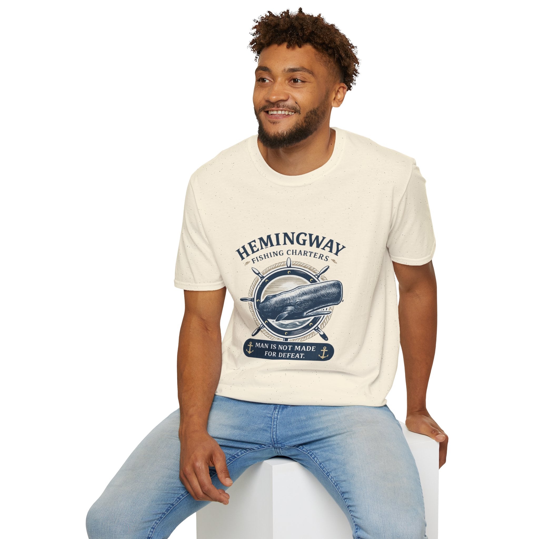 Hemingway Fishing Charters Tee – Vintage Literary Humor Tee