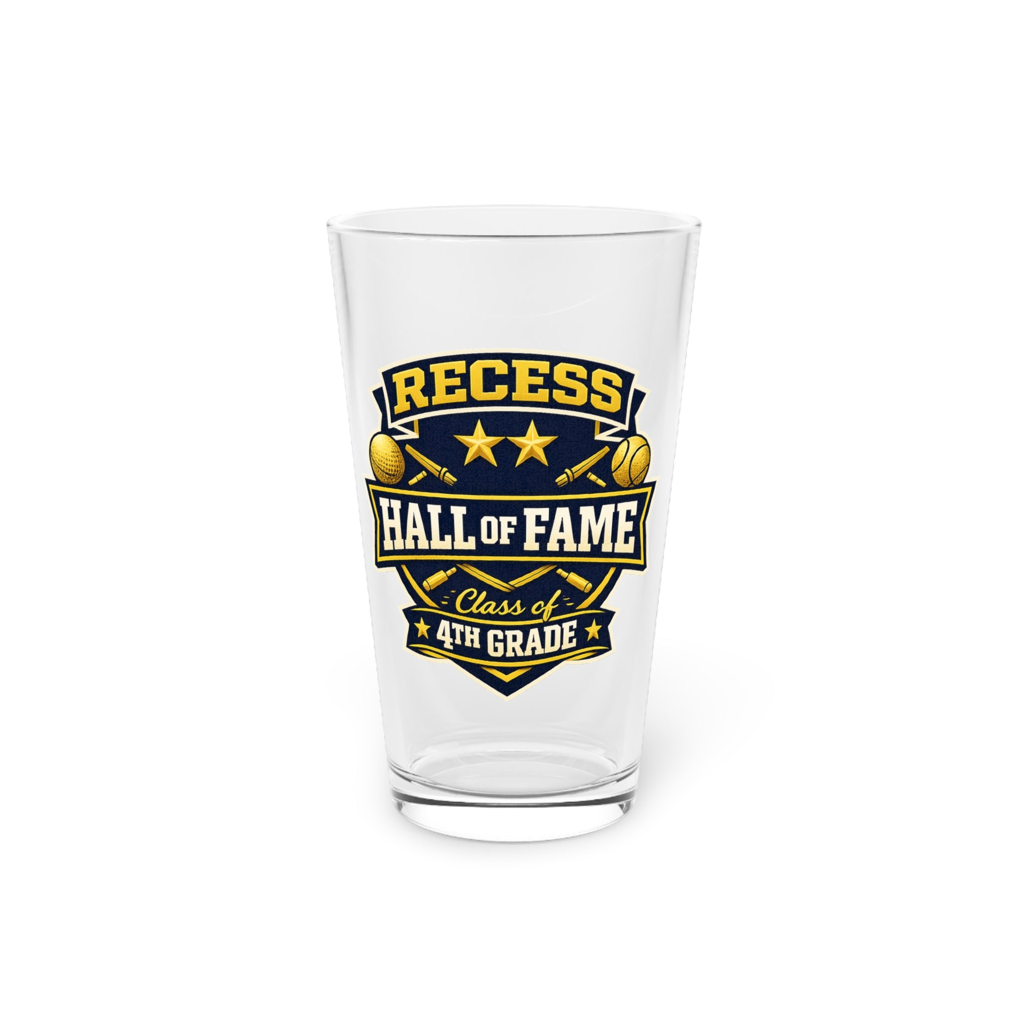 Recess Hall of Fame Pint Glass – Class of 4th Grade