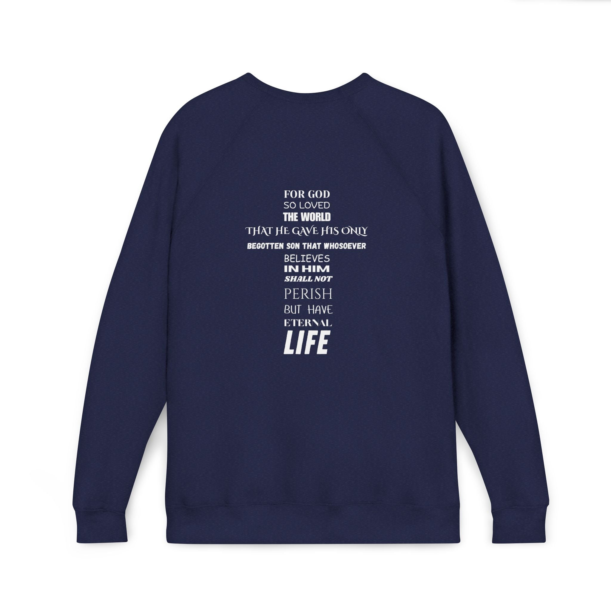 The Foundation — John 3:16 — Raglan Crewneck