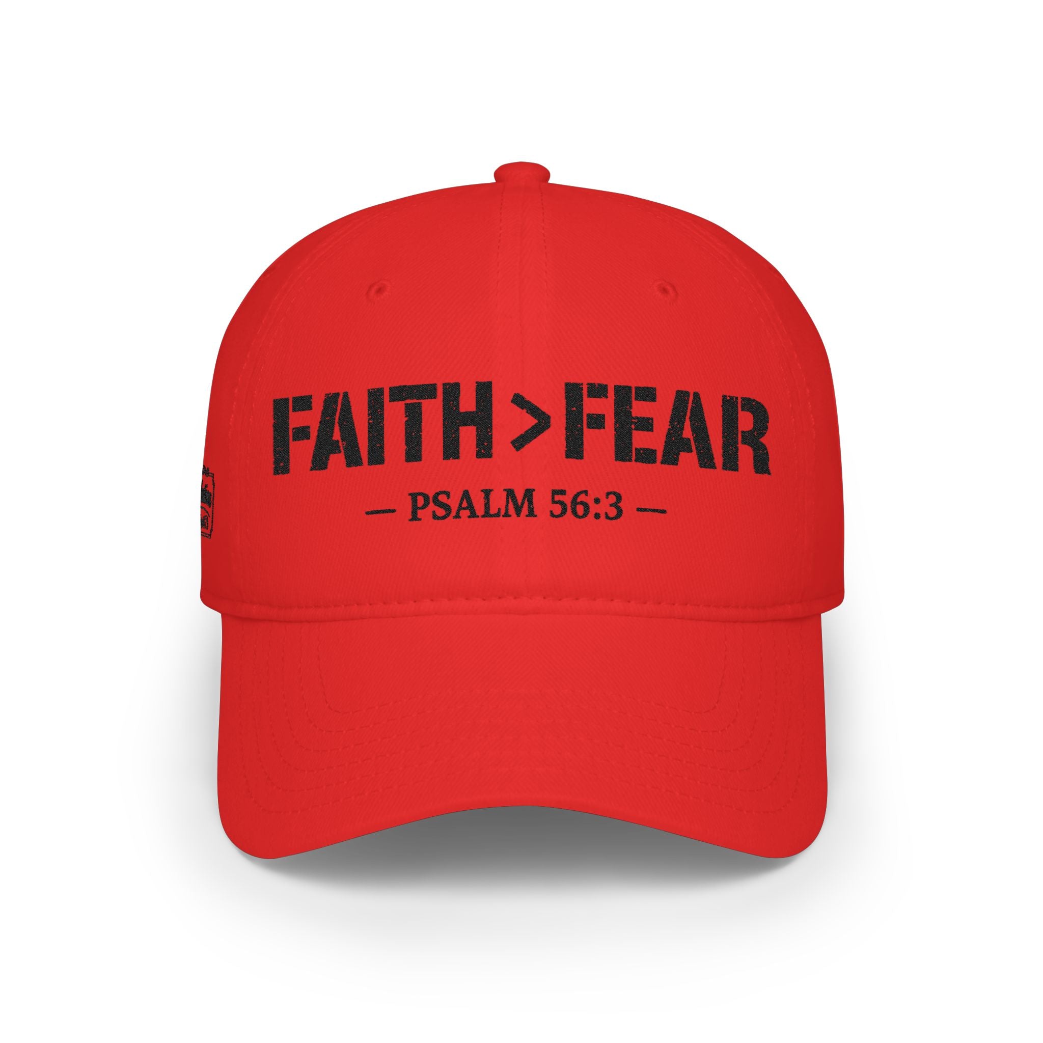 Faith > Fear — Psalm 56:3 — Embroidered Cap | The Foundation Collection (Light Colors)