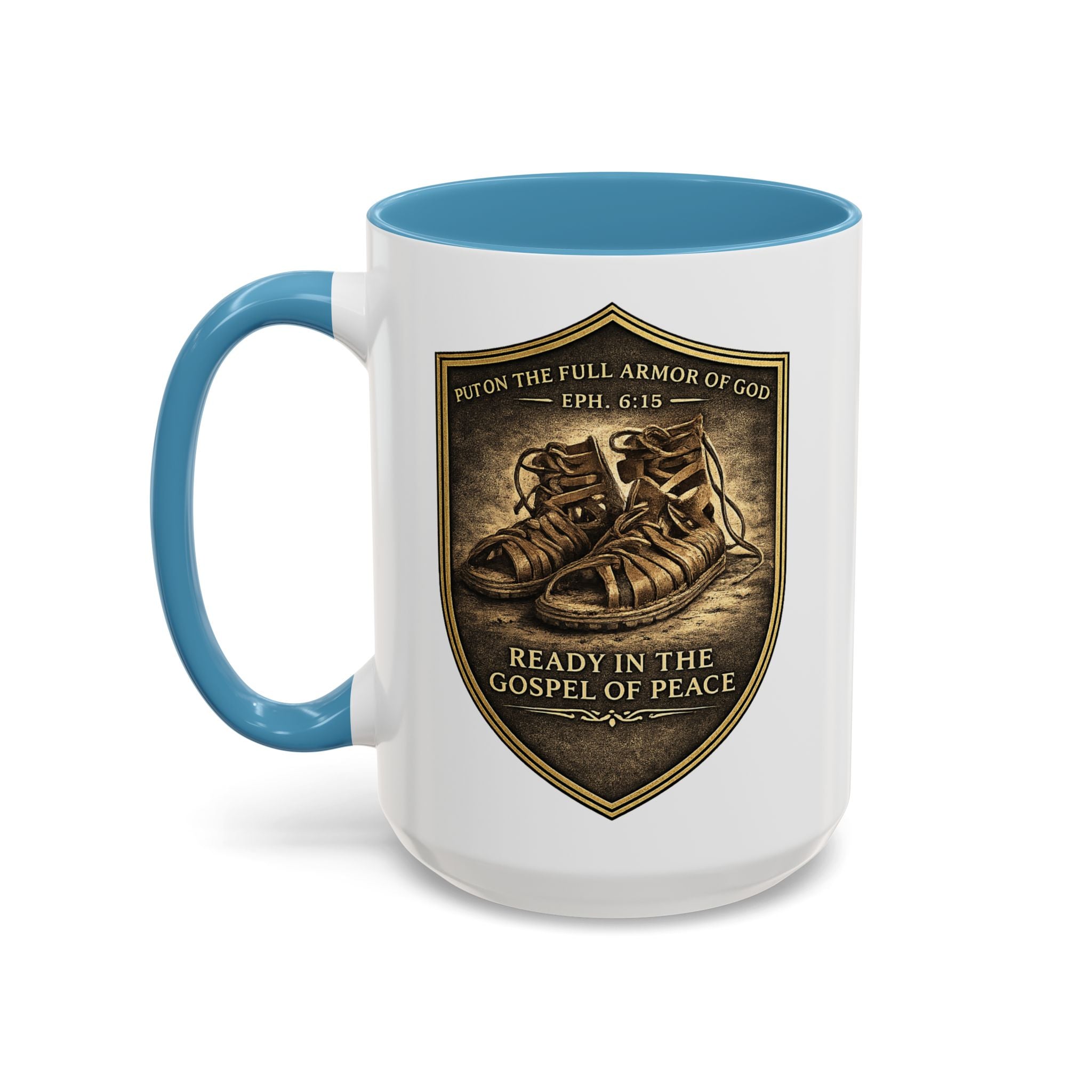 Ephesians 6:15 Coffee Mug — The Foundation Collection (15 oz)