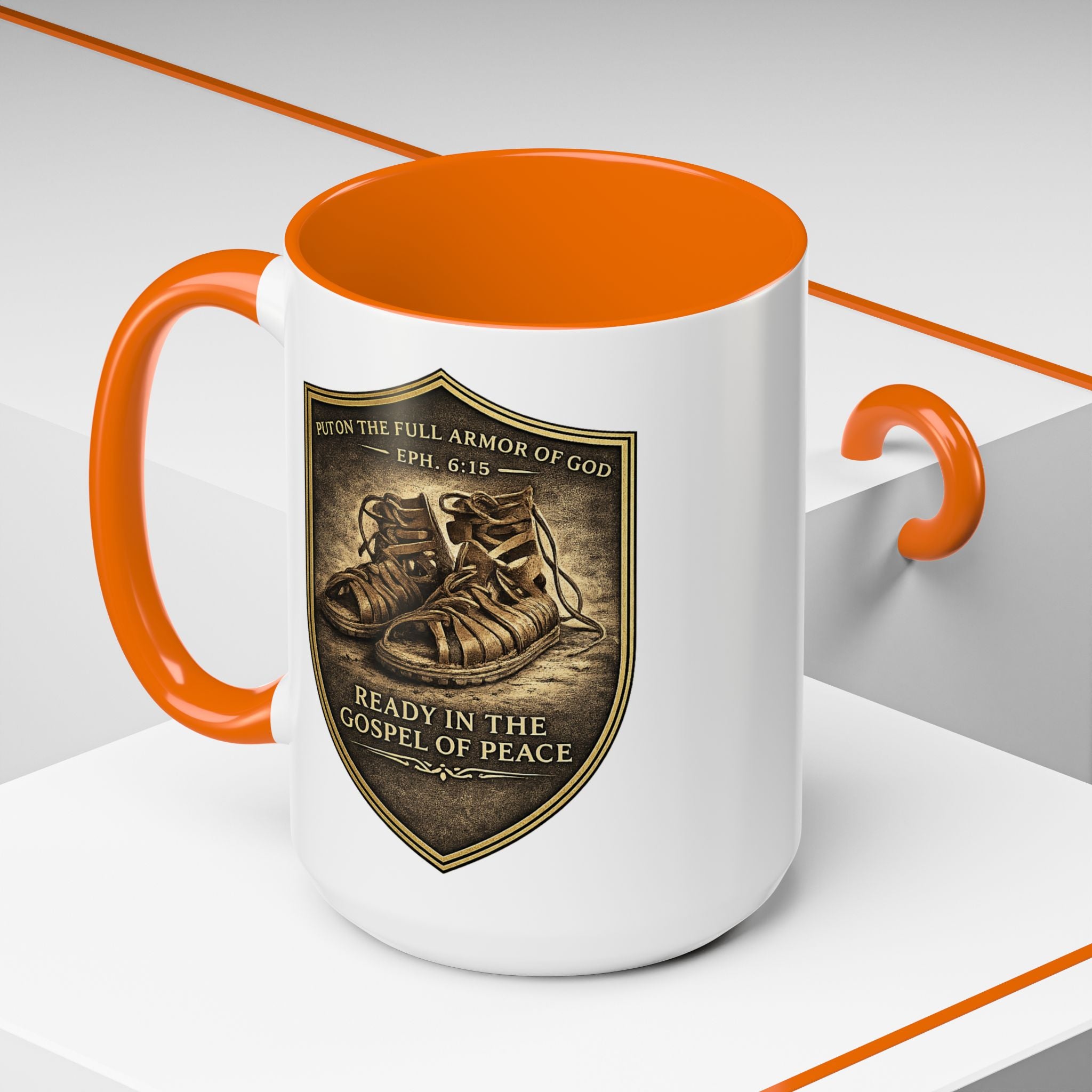 Ephesians 6:15 Coffee Mug — The Foundation Collection (15 oz)