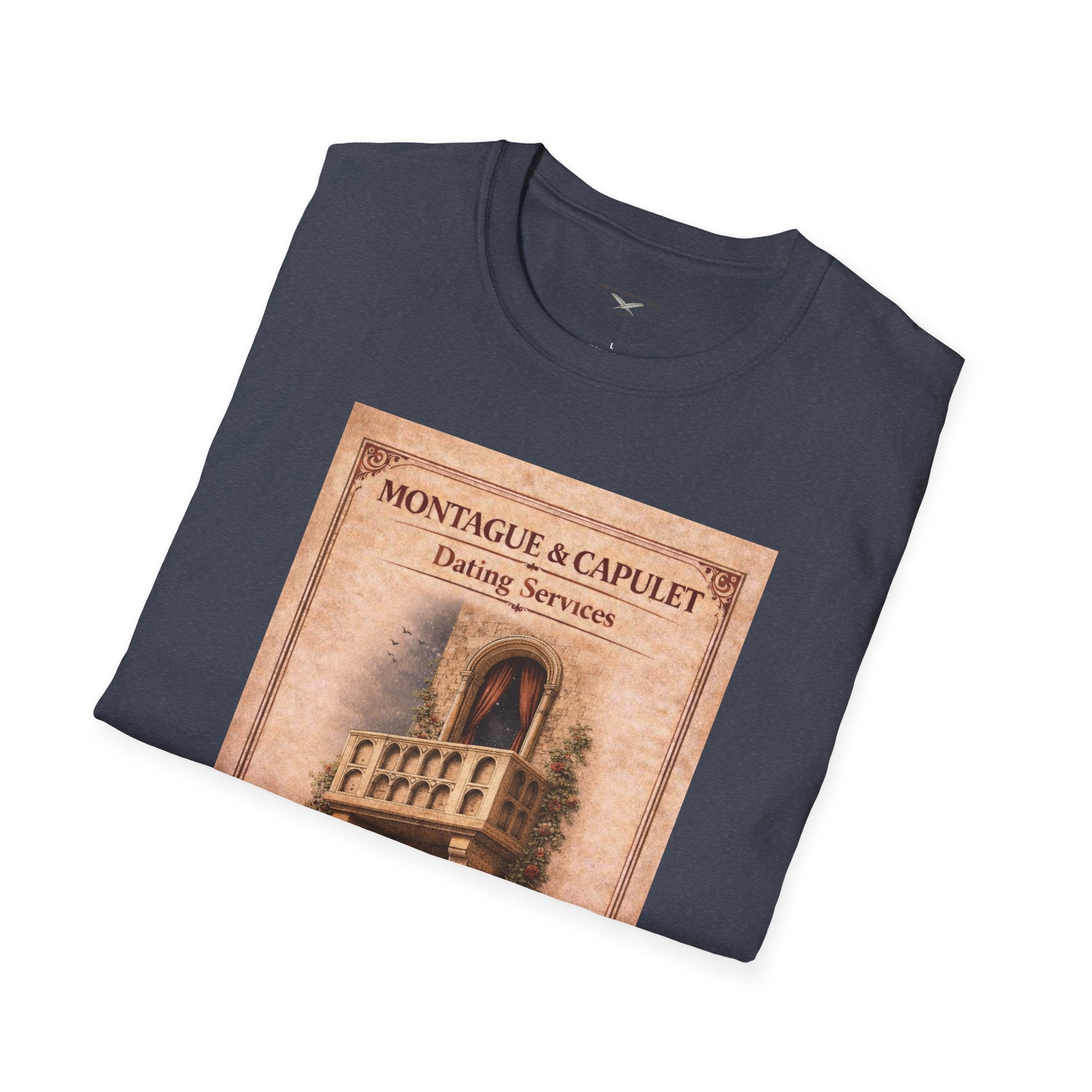 Montague & Capulet Dating Services T-Shirt – Vintage Literary Humor Tee