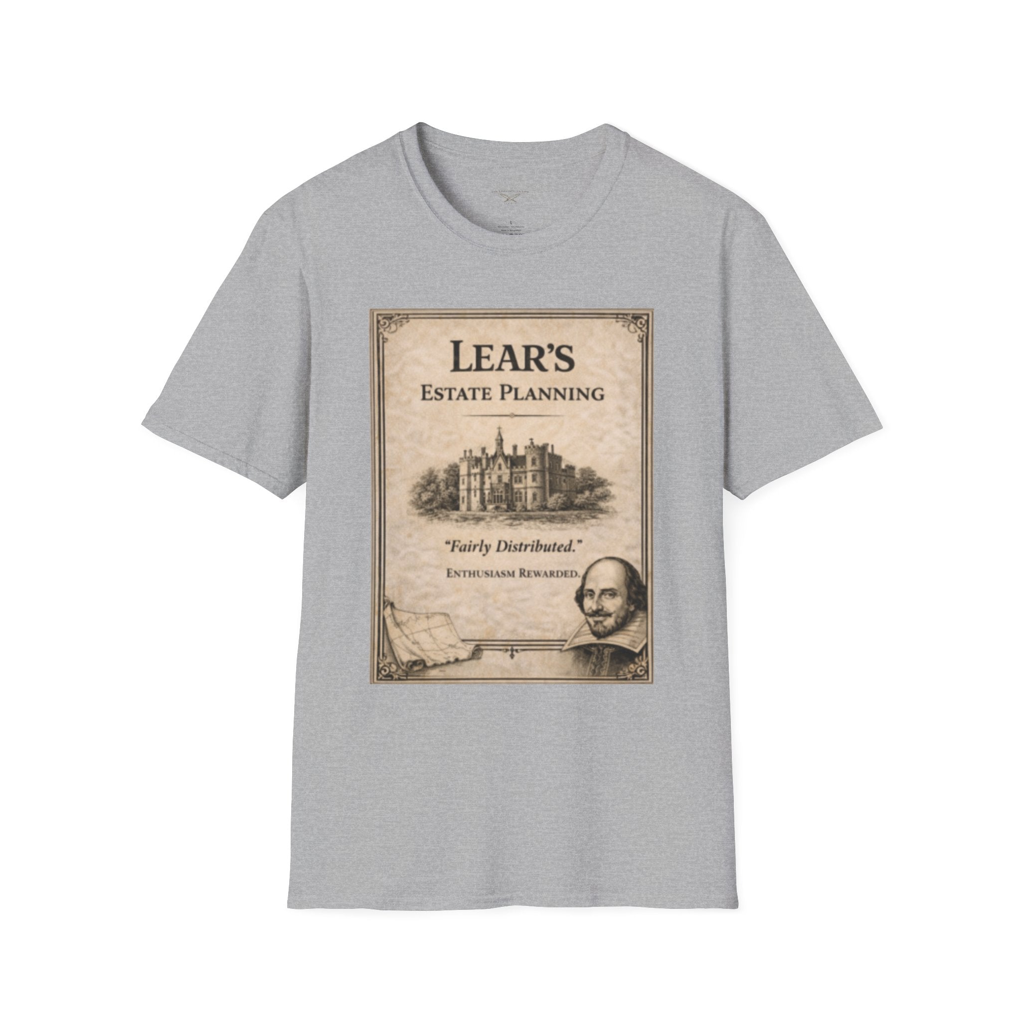 Lear’s Estate Planning T-Shirt – Vintage Literary Humor Tee