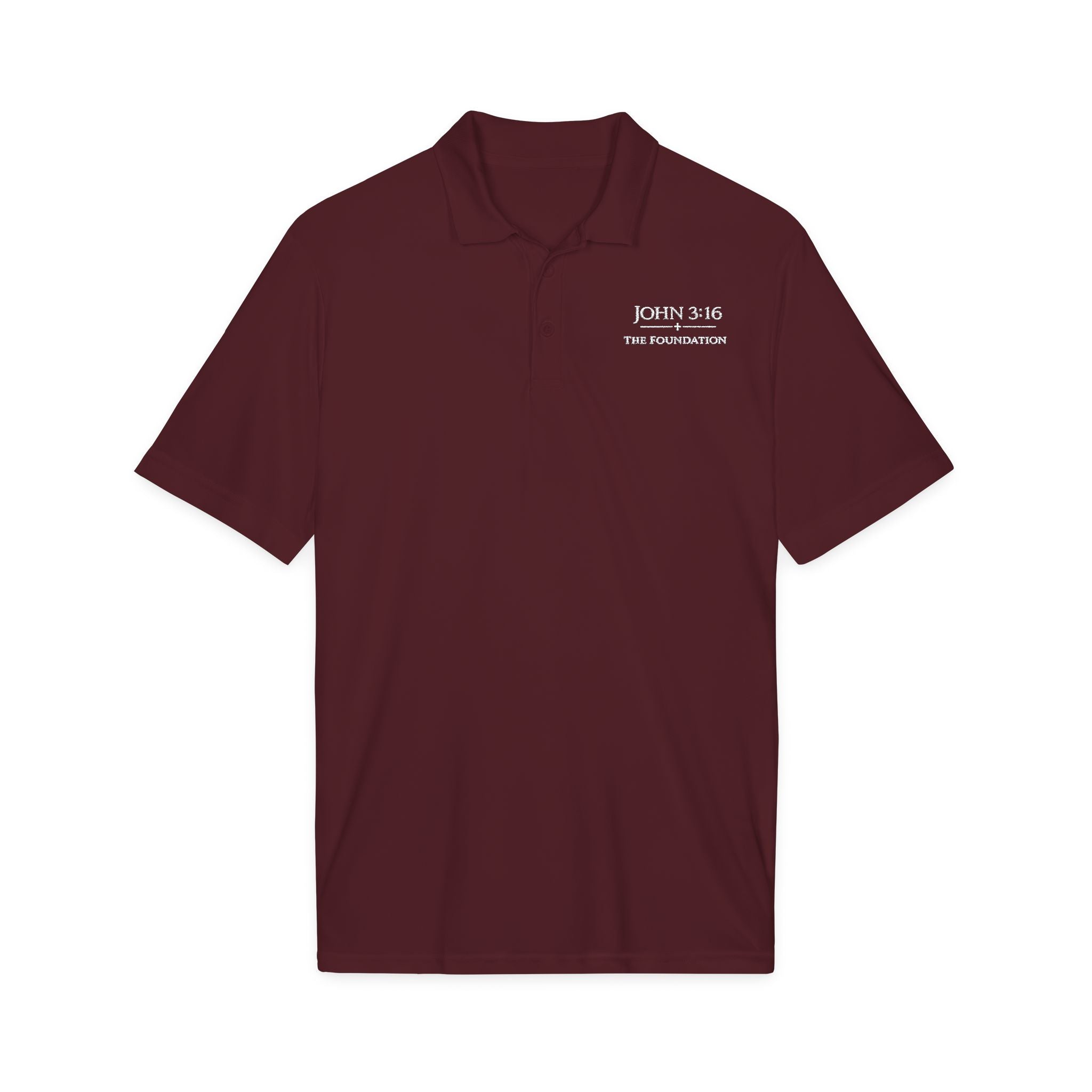 John 3:16 — Embroidered Polo  The Foundation Collection