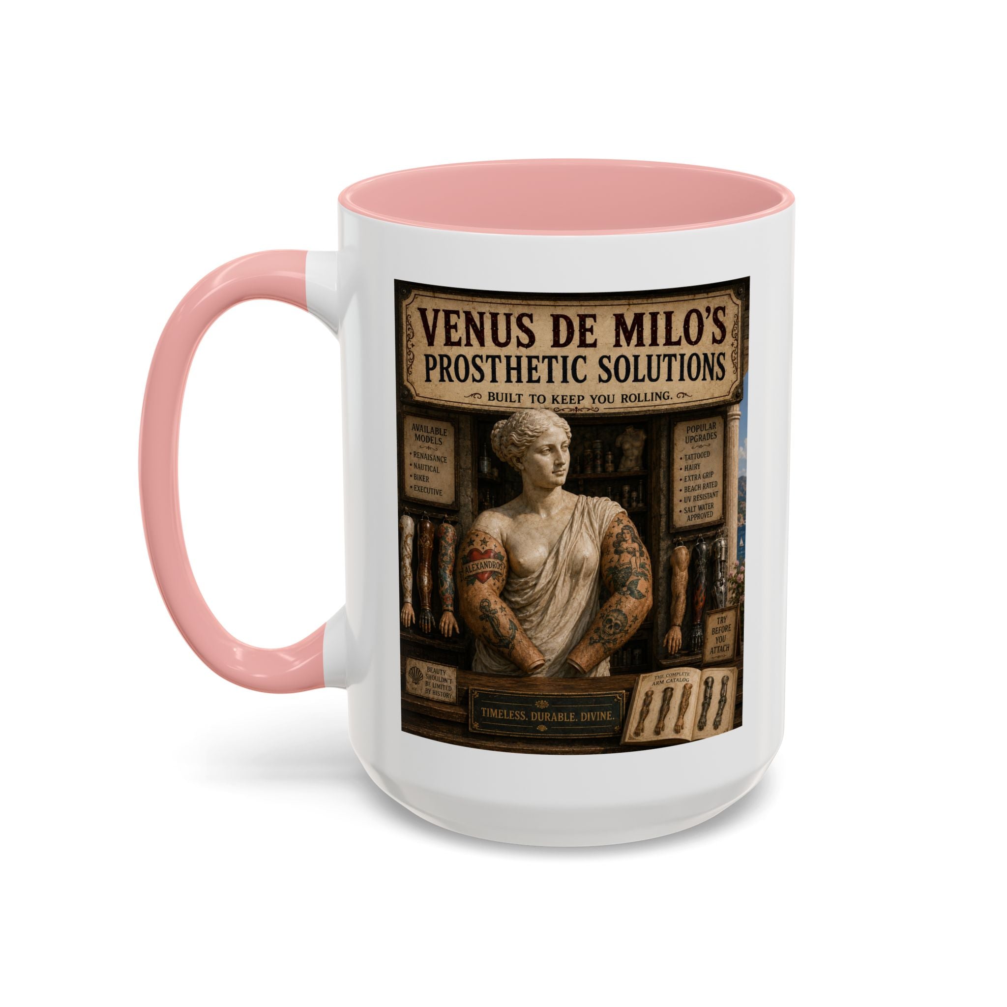 Venus de Milo’s Prosthetic Solutions Mug -- From the Road Scholar Society