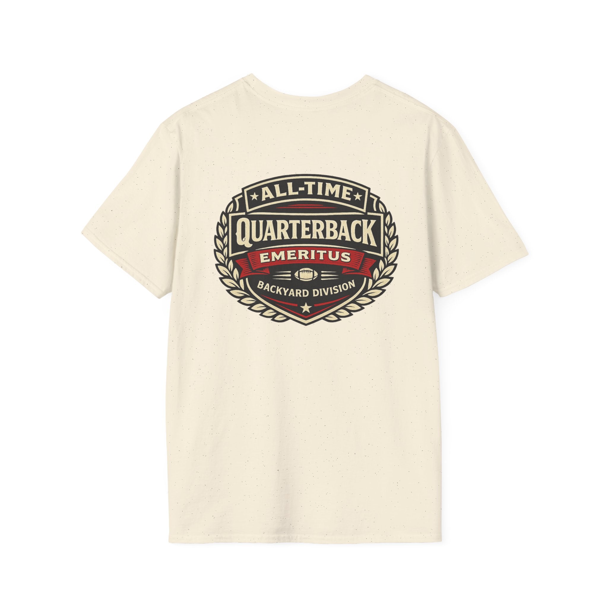 All-Time Quarterback Emeritus T-Shirt — Backyard Division Football Tee