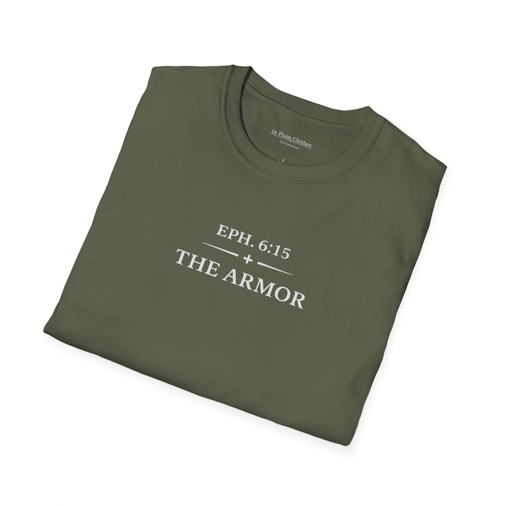 The Armor — Ephesians 6:15 Tee   In Plain Clothes | Softstyle Shirt