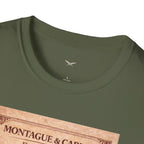 Montague & Capulet Dating Services T-Shirt – Vintage Literary Humor Tee