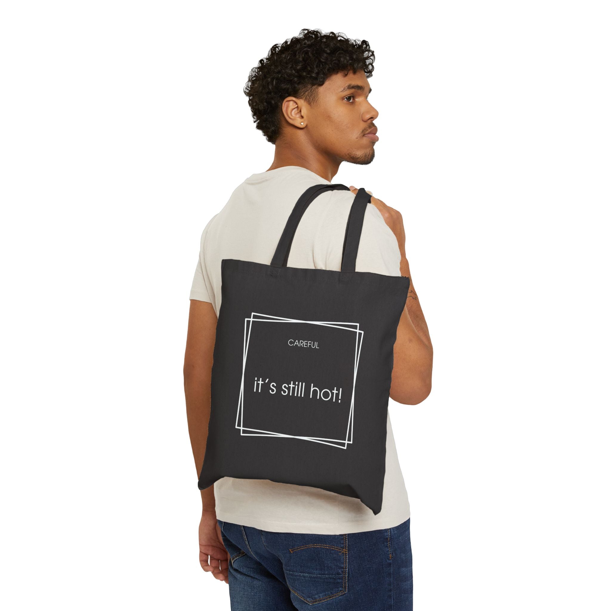 Glue Gun Duchess Tote Bag — "It's Still Hot!" Cotton Canvas Crafting Tote