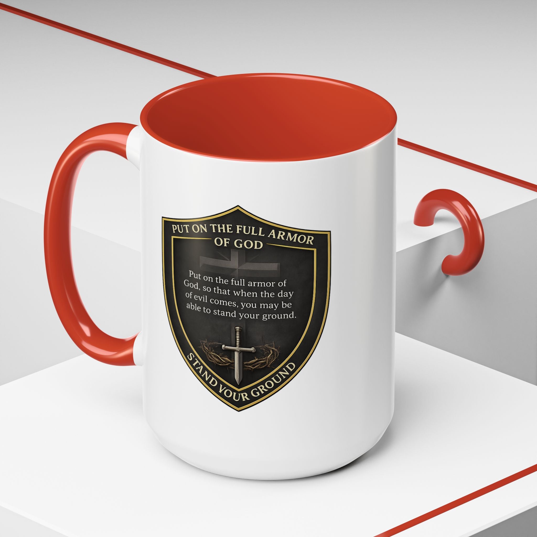 Ephesians 6:13 Coffee Mug — The Foundation Collection (15 oz)