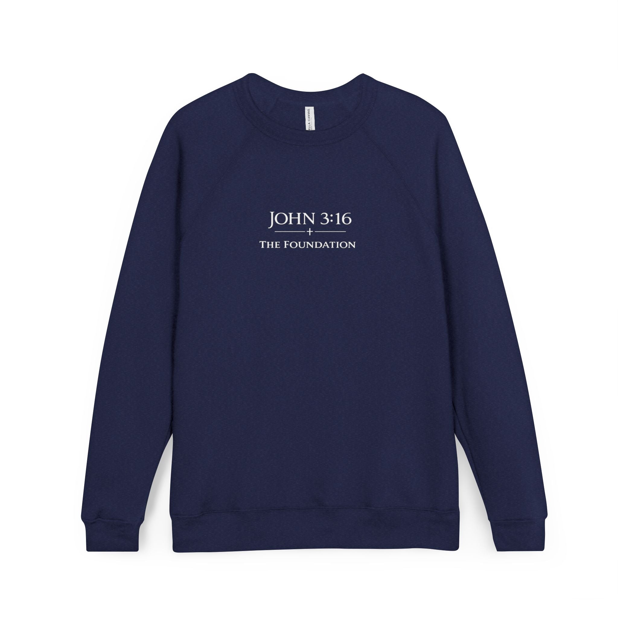 The Foundation — John 3:16 — Raglan Crewneck