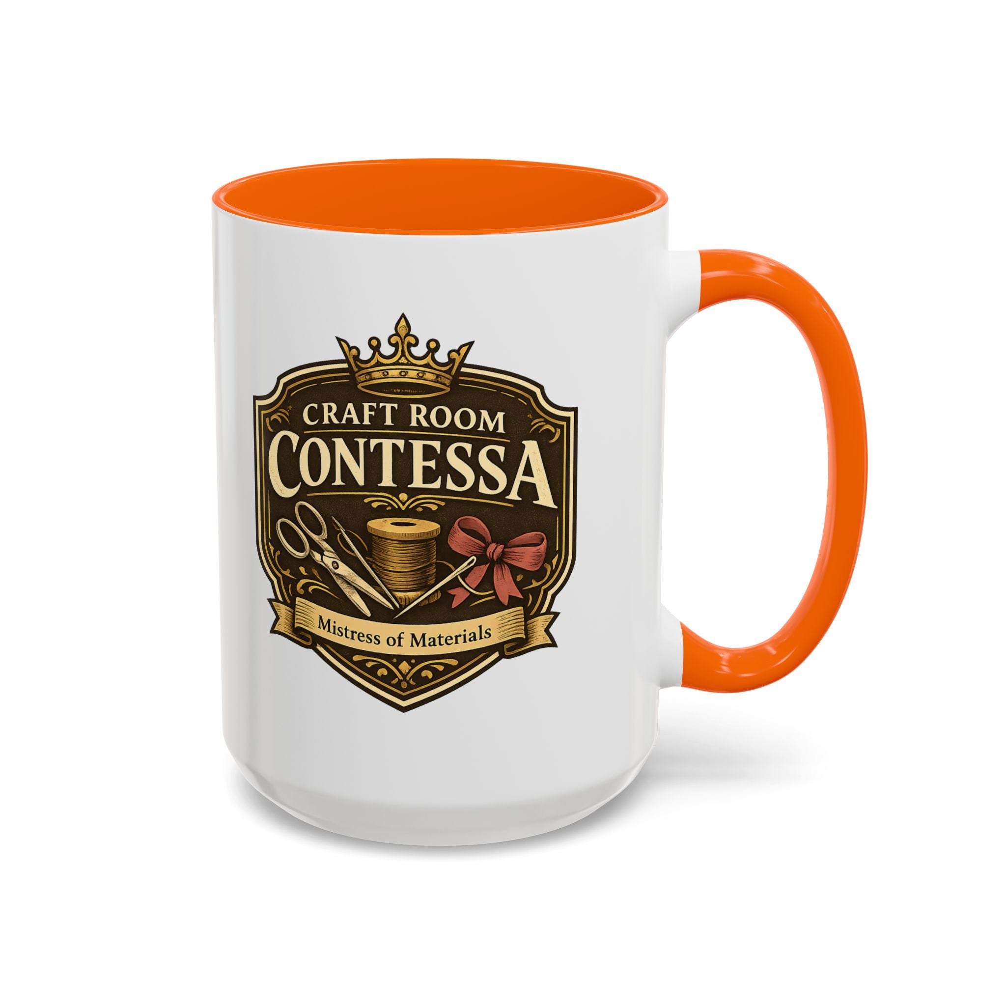 Contessa Craft Room Coffee Mug — "Craft Room Contessa: Mistress of Materials" Accent Mug
