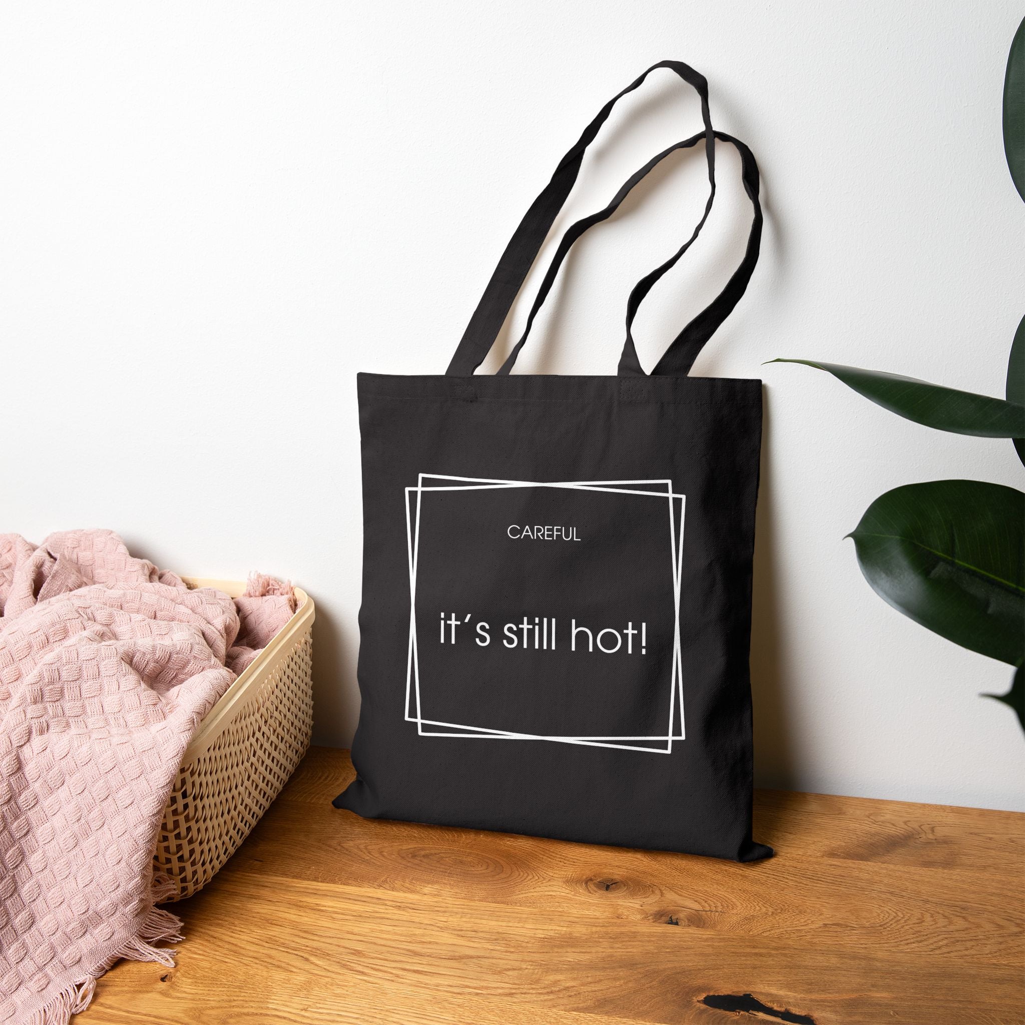 Glue Gun Duchess Tote Bag — "It's Still Hot!" Cotton Canvas Crafting Tote