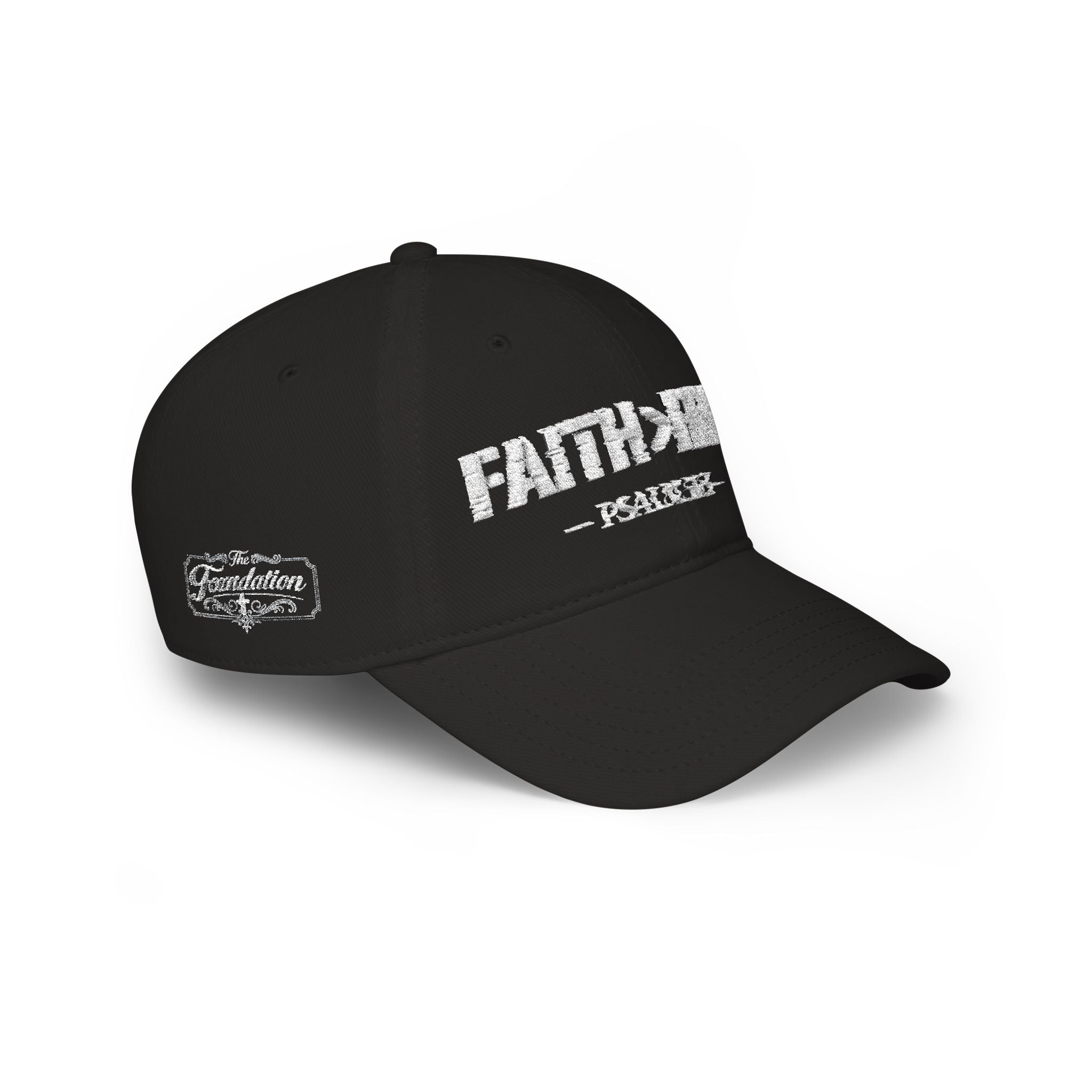 Faith > Fear — Psalm 56:3 — Embroidered Cap | The Foundation Collection (Dark Colors)