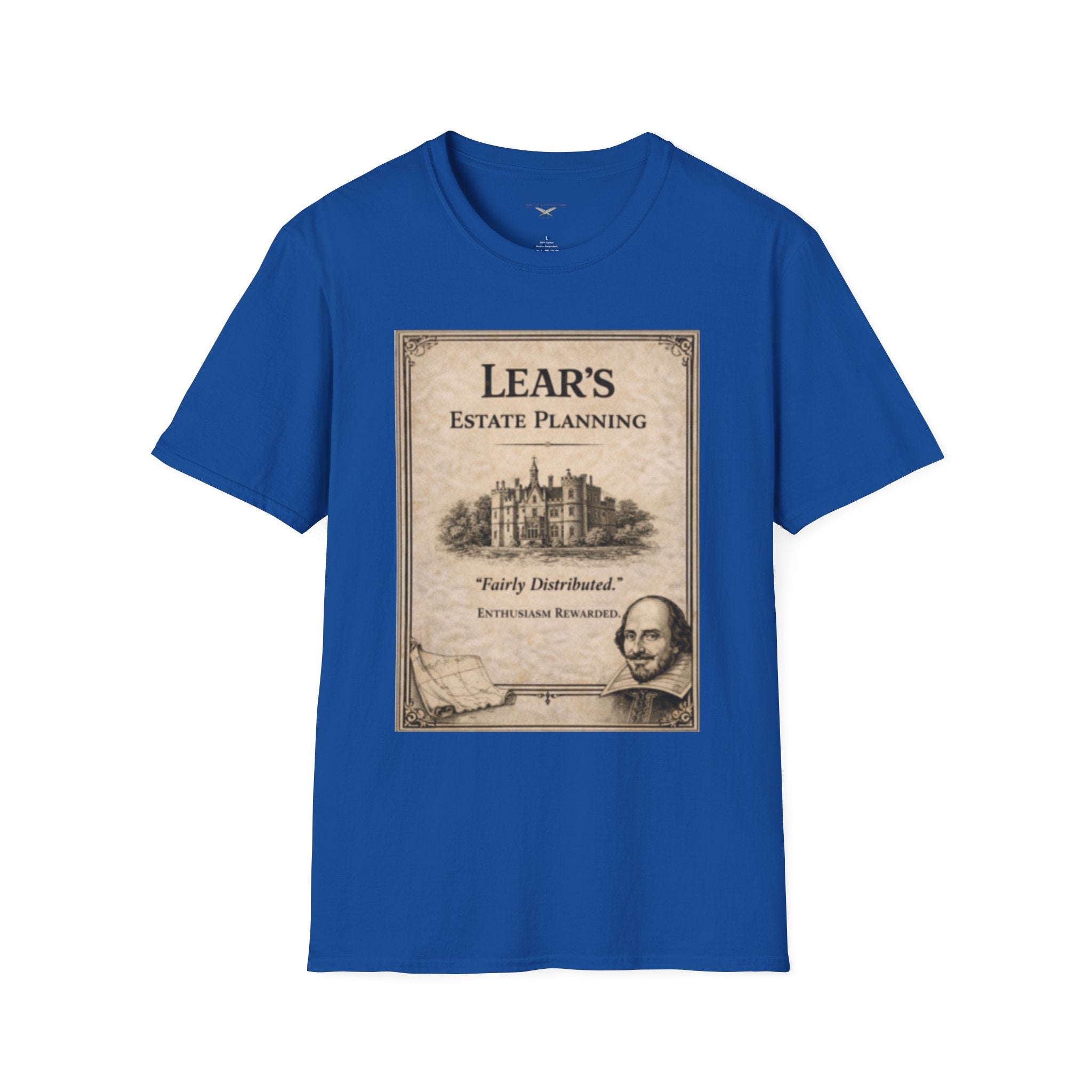 Lear’s Estate Planning T-Shirt – Vintage Literary Humor Tee
