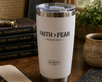 Foundation Series — “Faith Over Fear” Engraved Tumbler (20 oz)