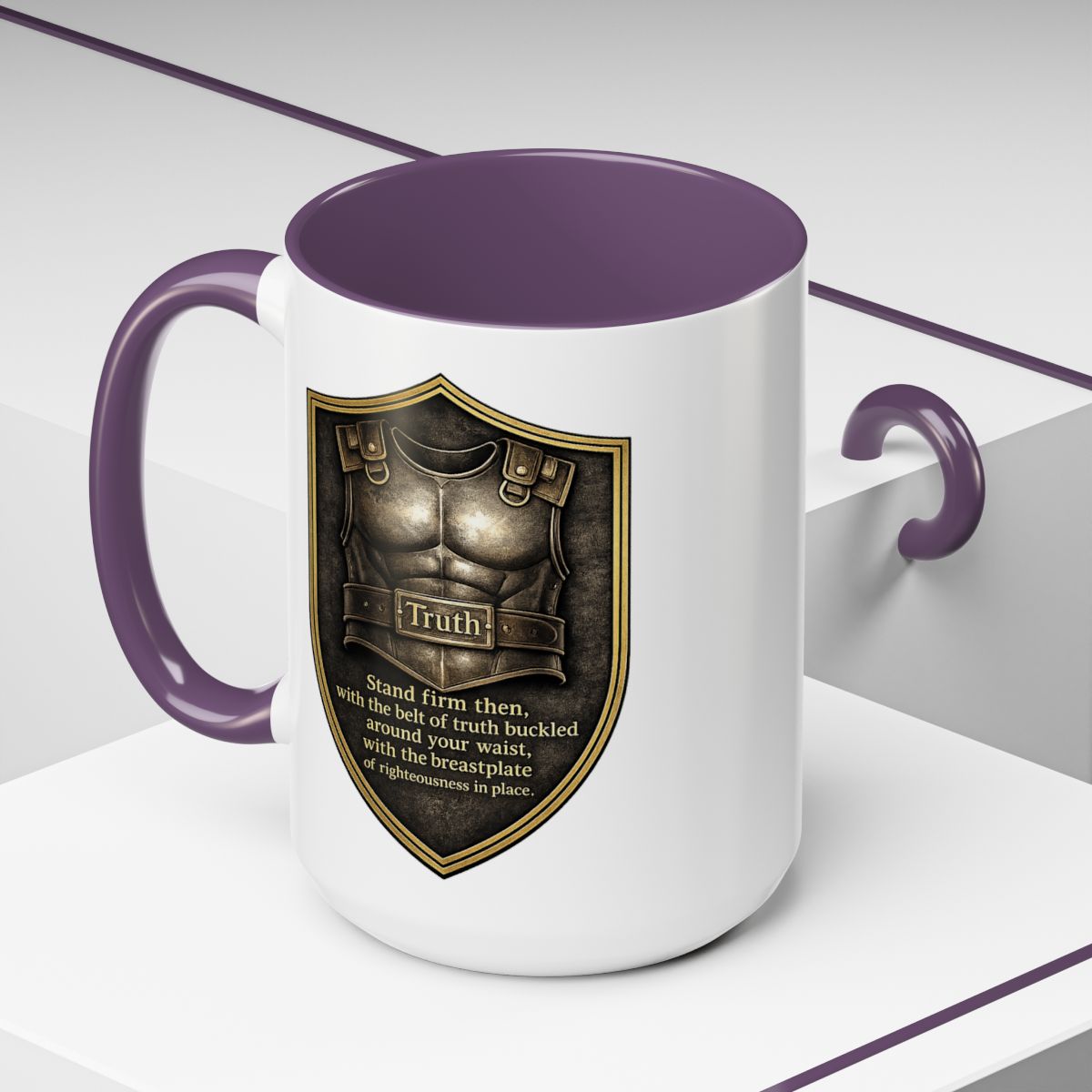Ephesians 6:14 Coffee Mug — The Foundation Collection (15 oz)