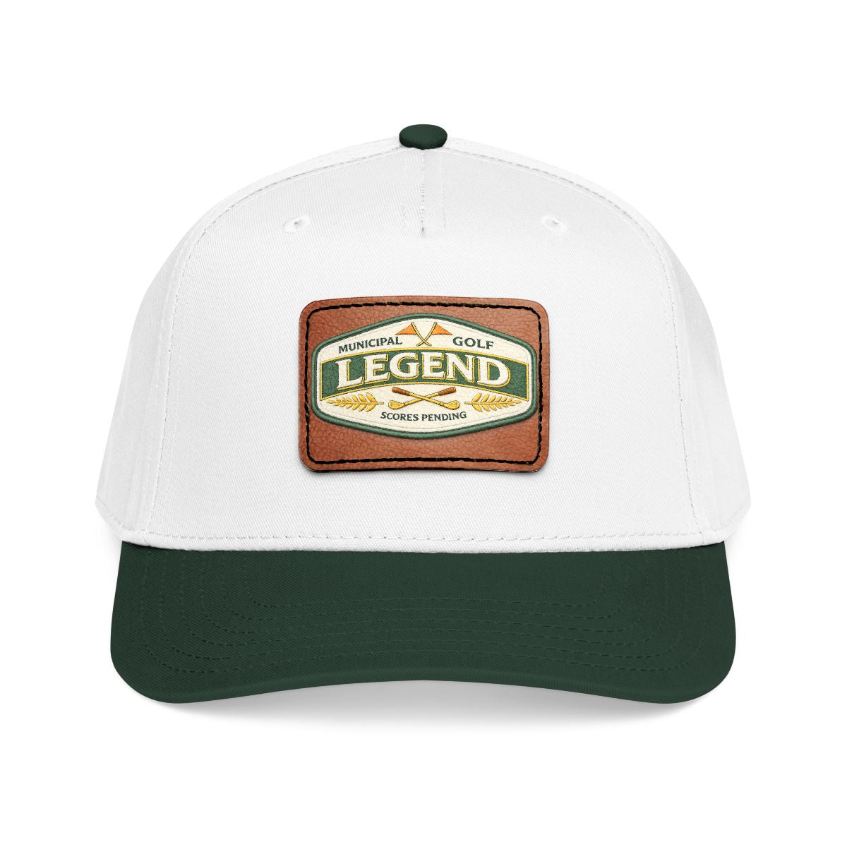 Municipal Golf Legend--Scores Pending Leather Patch Dad Hat